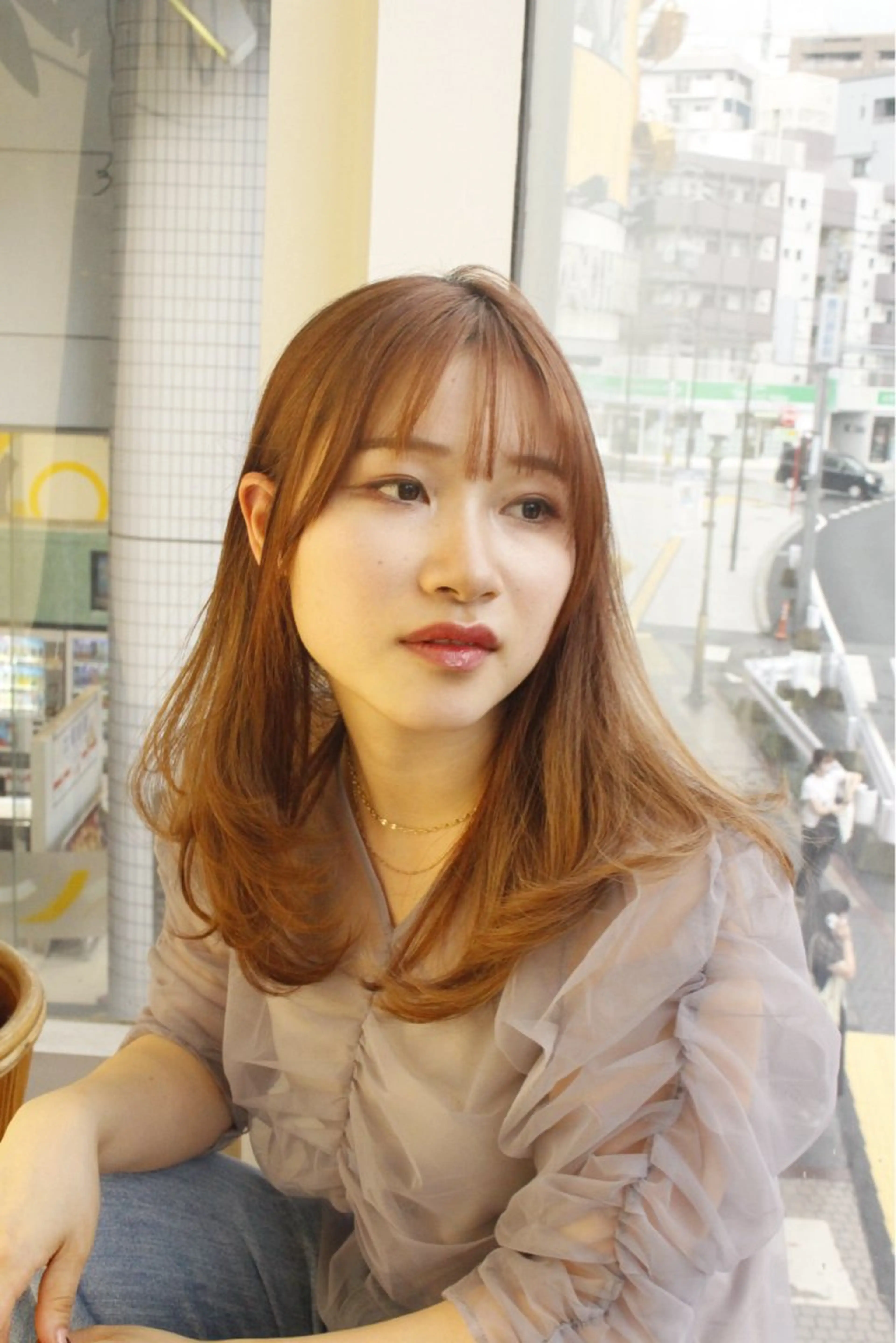 セミロング anon所属・田中 結月のヘアスタイル