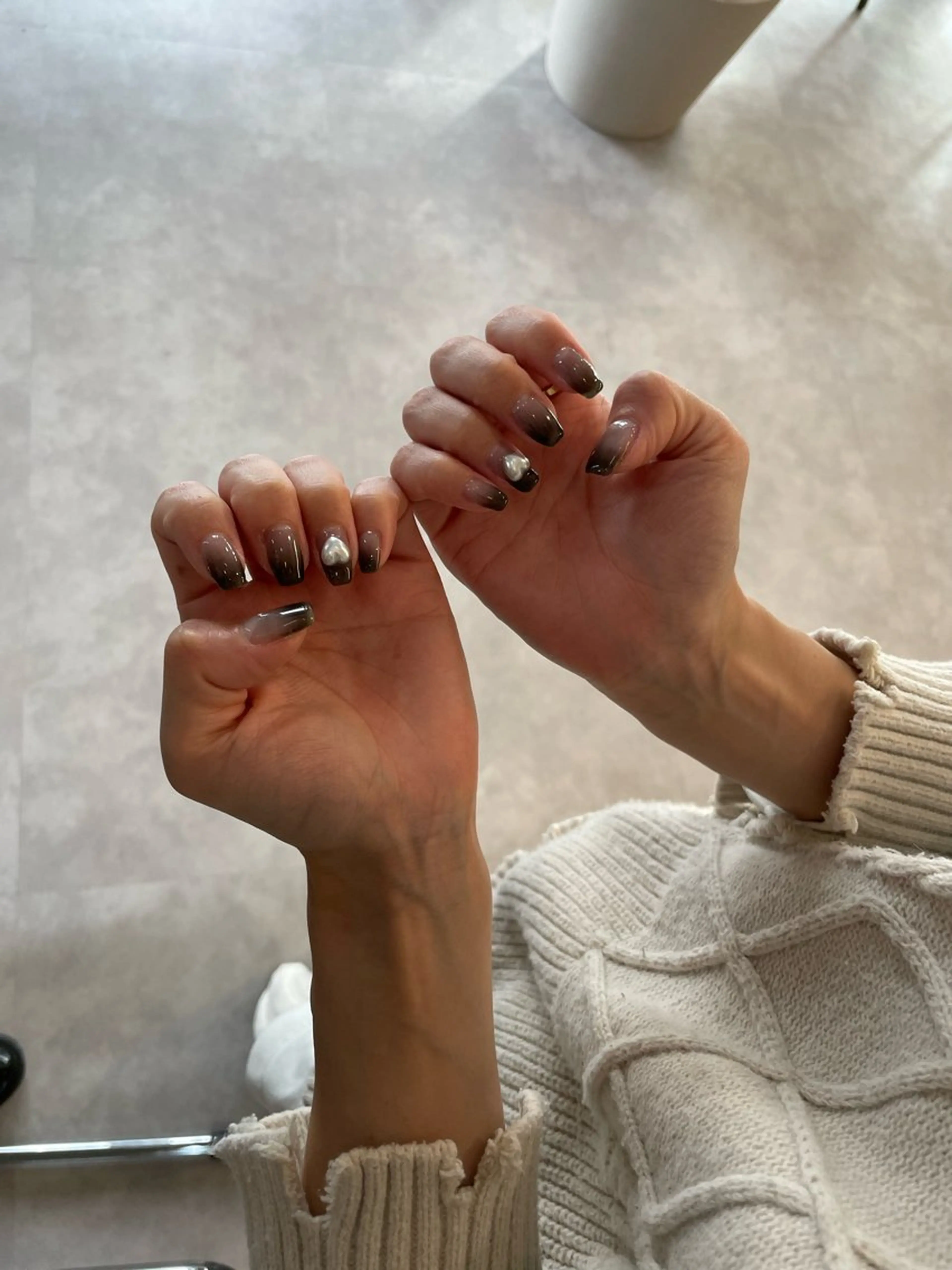 ハンド オフ有り グラデーションの写真