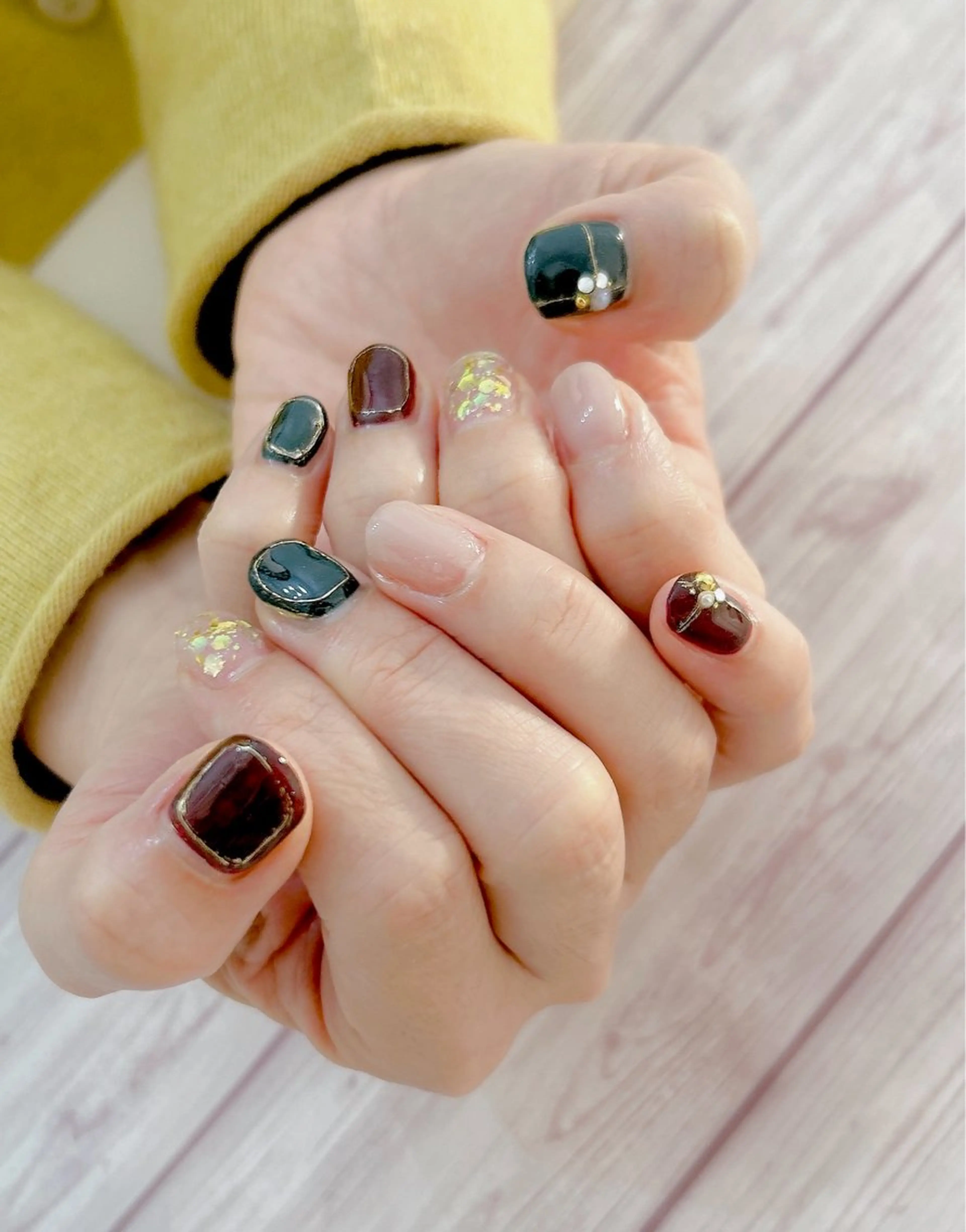 ネイル 冬ネイル クリスマス MYu Beauty Salon YURIのネイルデザイン