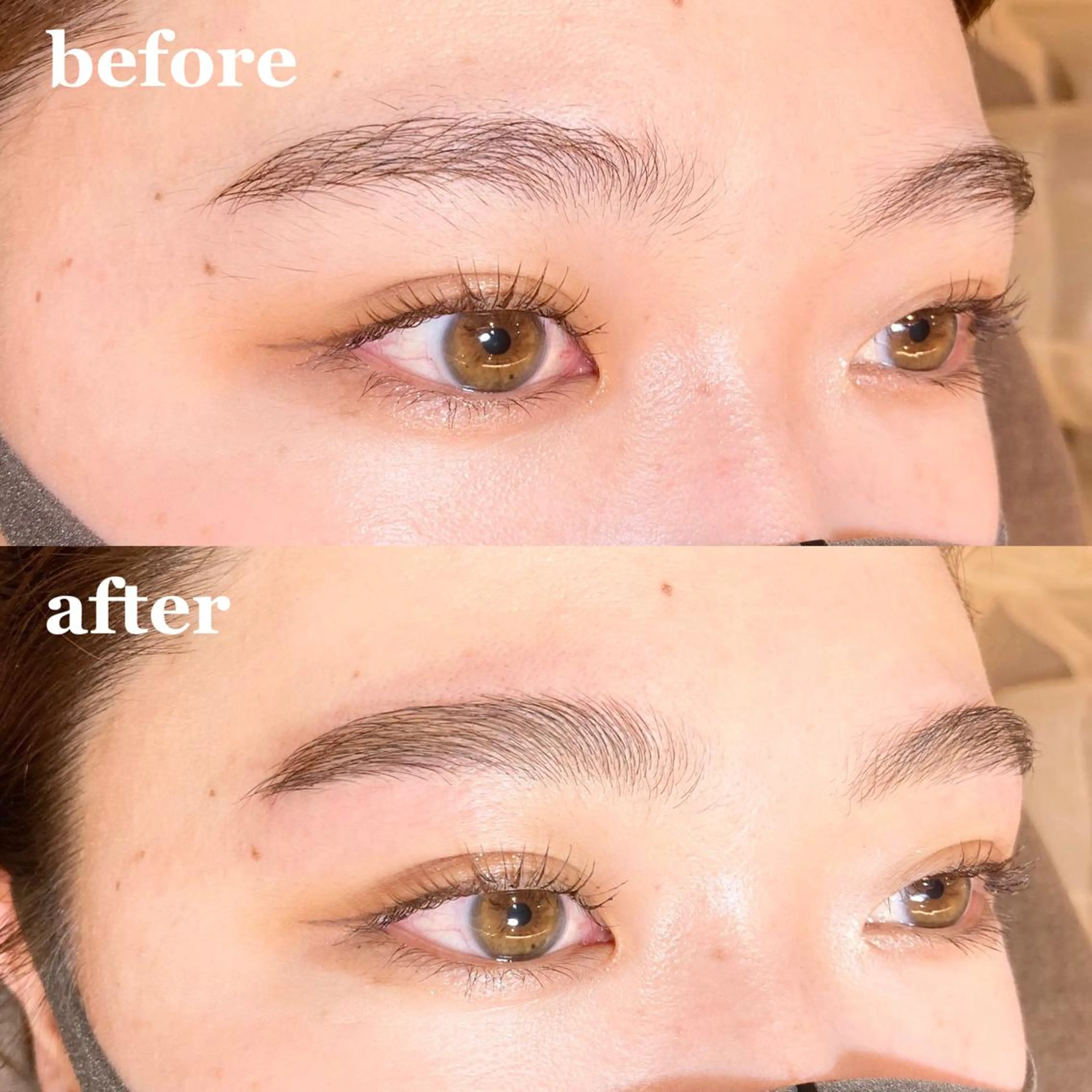 【SNSで話題🔥】外国人風眉毛👩🏼ハリウッドブロウリフト🦋毛流れを整えるパーマ（アイブロウwax・指名料込）の写真