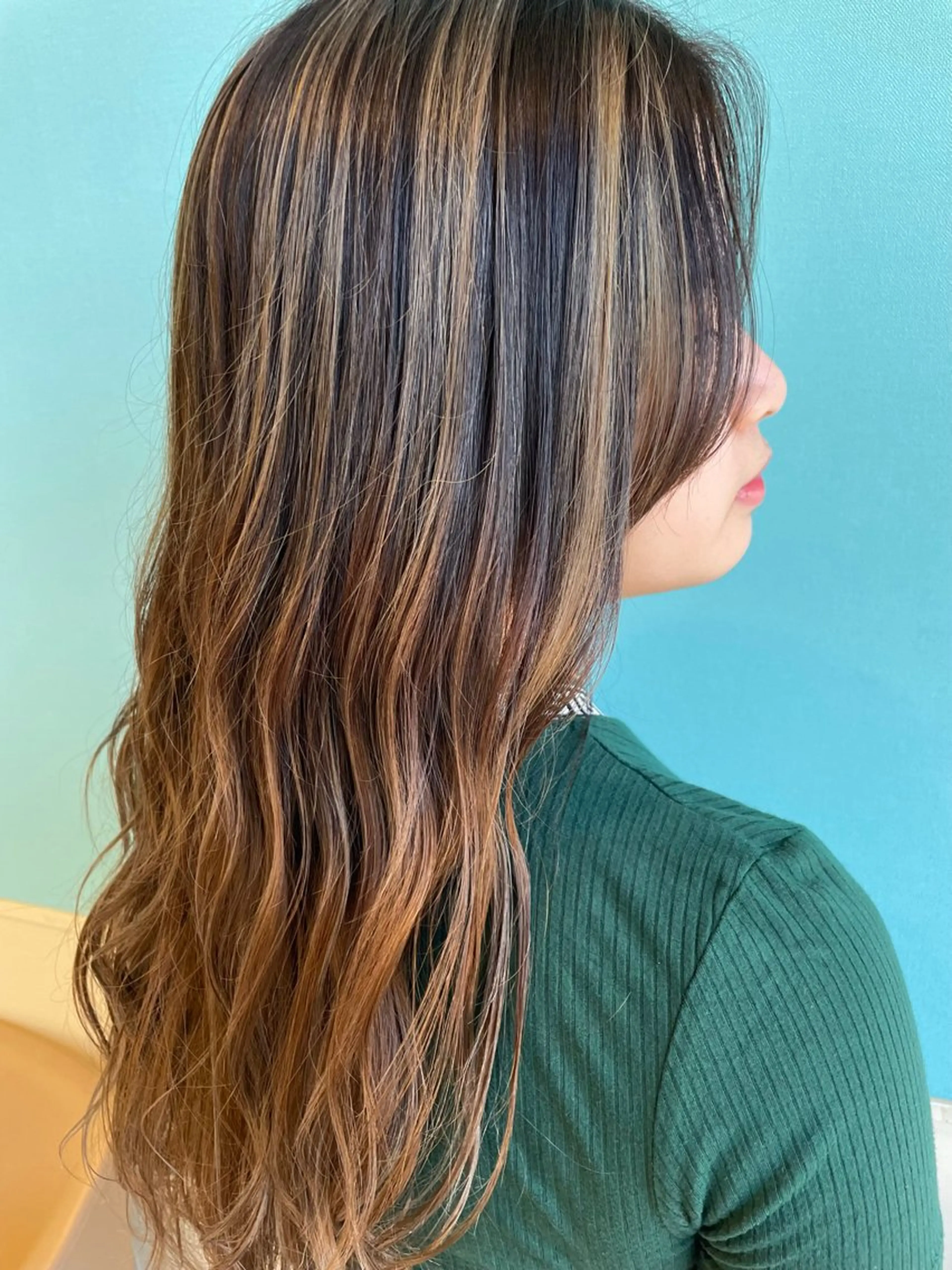 ロング カット ヘアカラー トリートメント 日置 大智のヘアスタイル