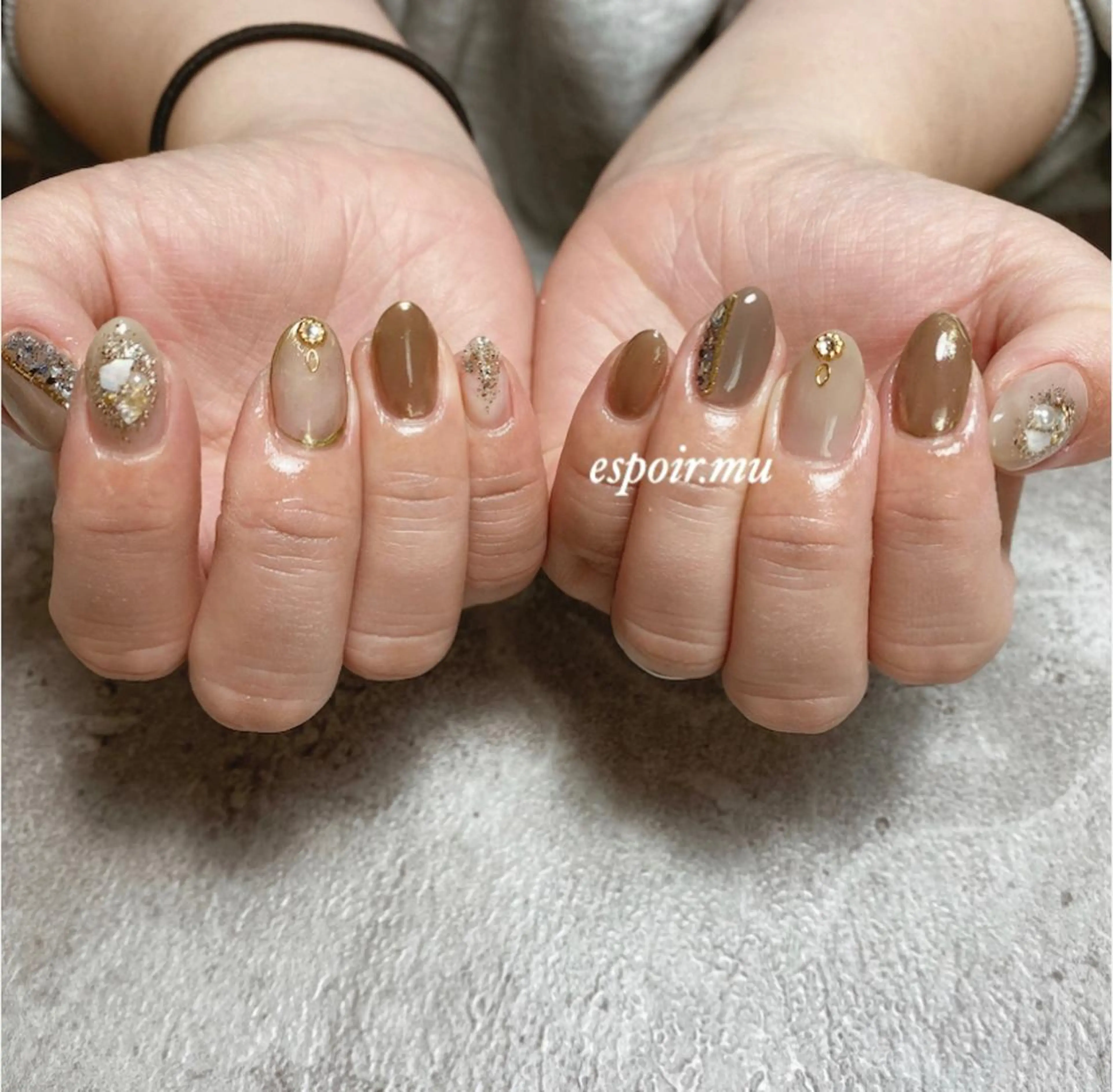 ミディアム ネイル espoir. muのネイルデザイン