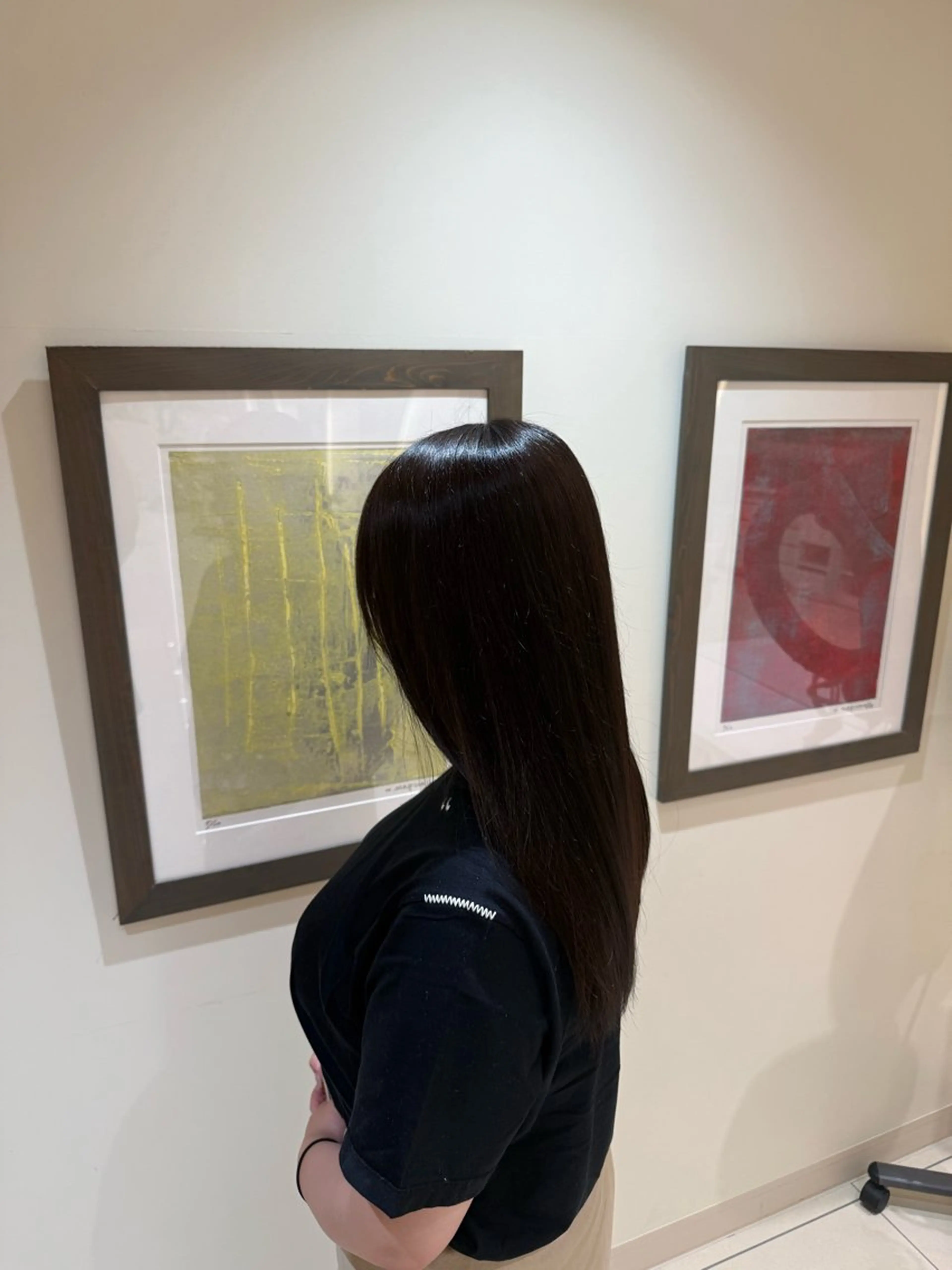 ロング カラー グレージュ オリーブグレージュ オリーブグレー アトリエアレックス所属・中野 光瑠のヘアスタイル