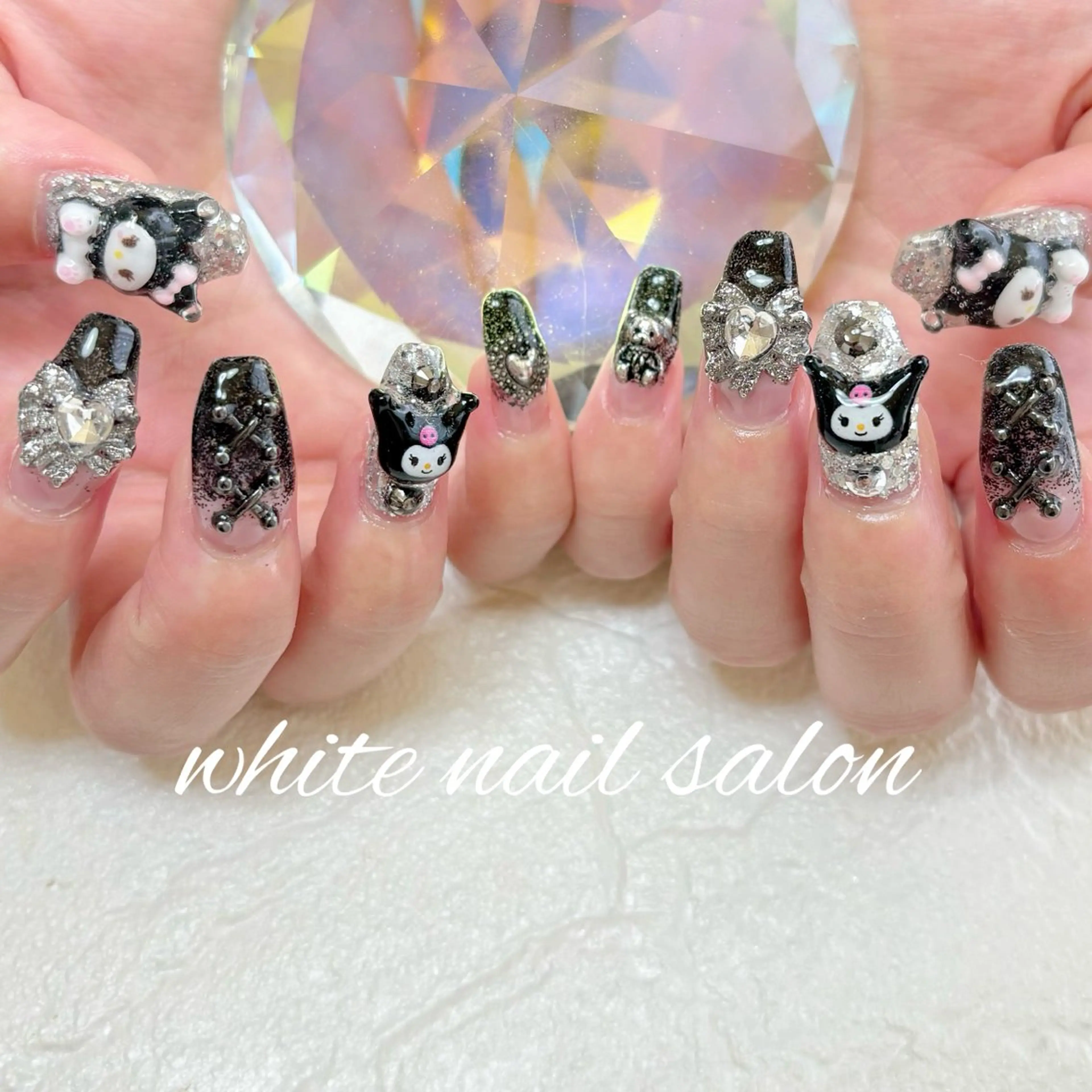 ネイル フットネイル 持ち込み ハンドネイル white nail salonのネイルデザイン