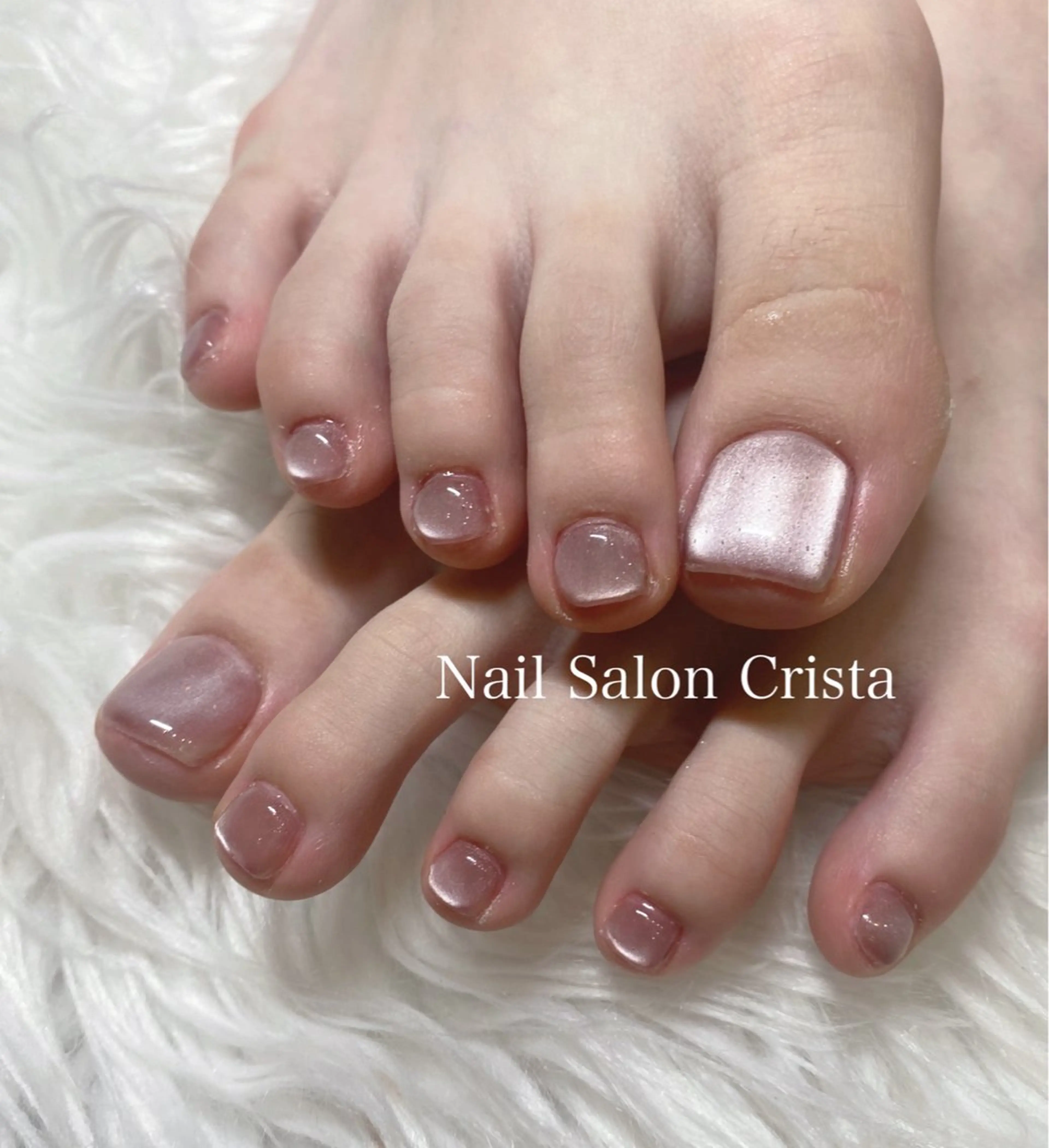 ネイル ジェルネイル マグネットネイル パラジェル フットネイル CRISTA所属・CRISTA MOMOのネイルデザイン