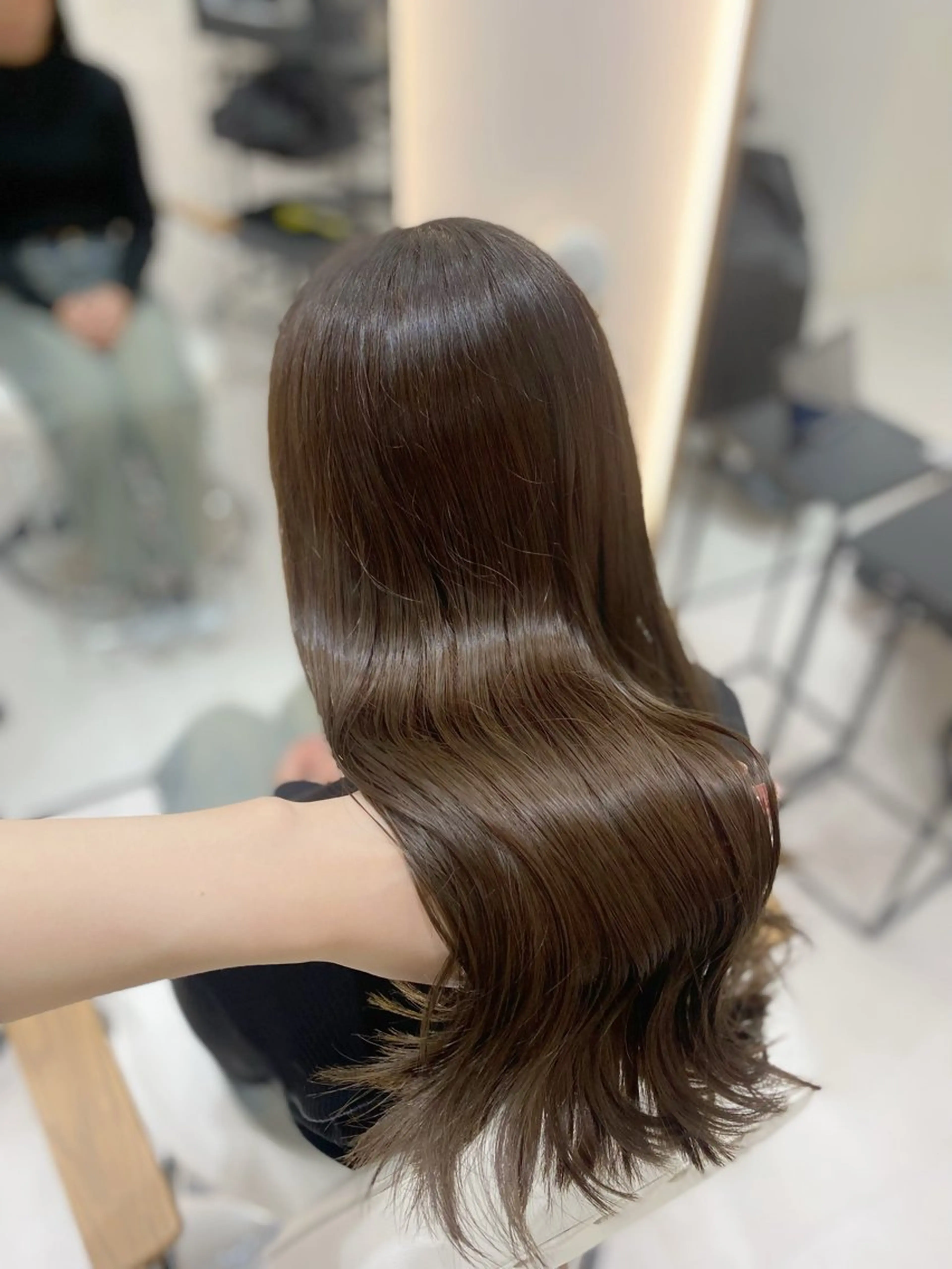 ロング カラー カット ヘアカラー トリートメント 艶髪・透明感カラー・ 韓国ヘア・Yuriのヘアスタイル