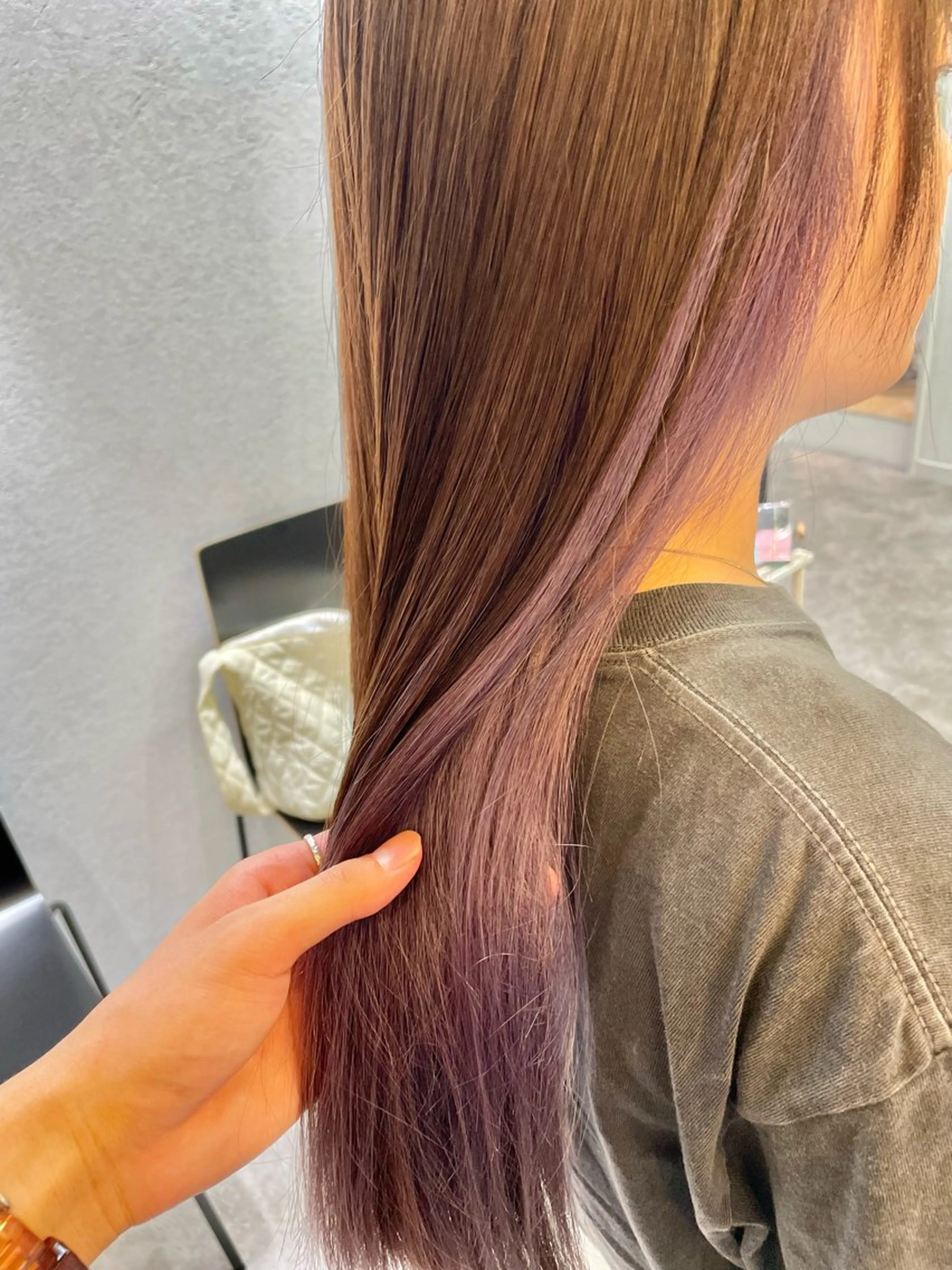 ロング カラー ヘアカラー トリートメント ブリーチ/ハイトーン 🌏💊RAINEのヘアスタイル