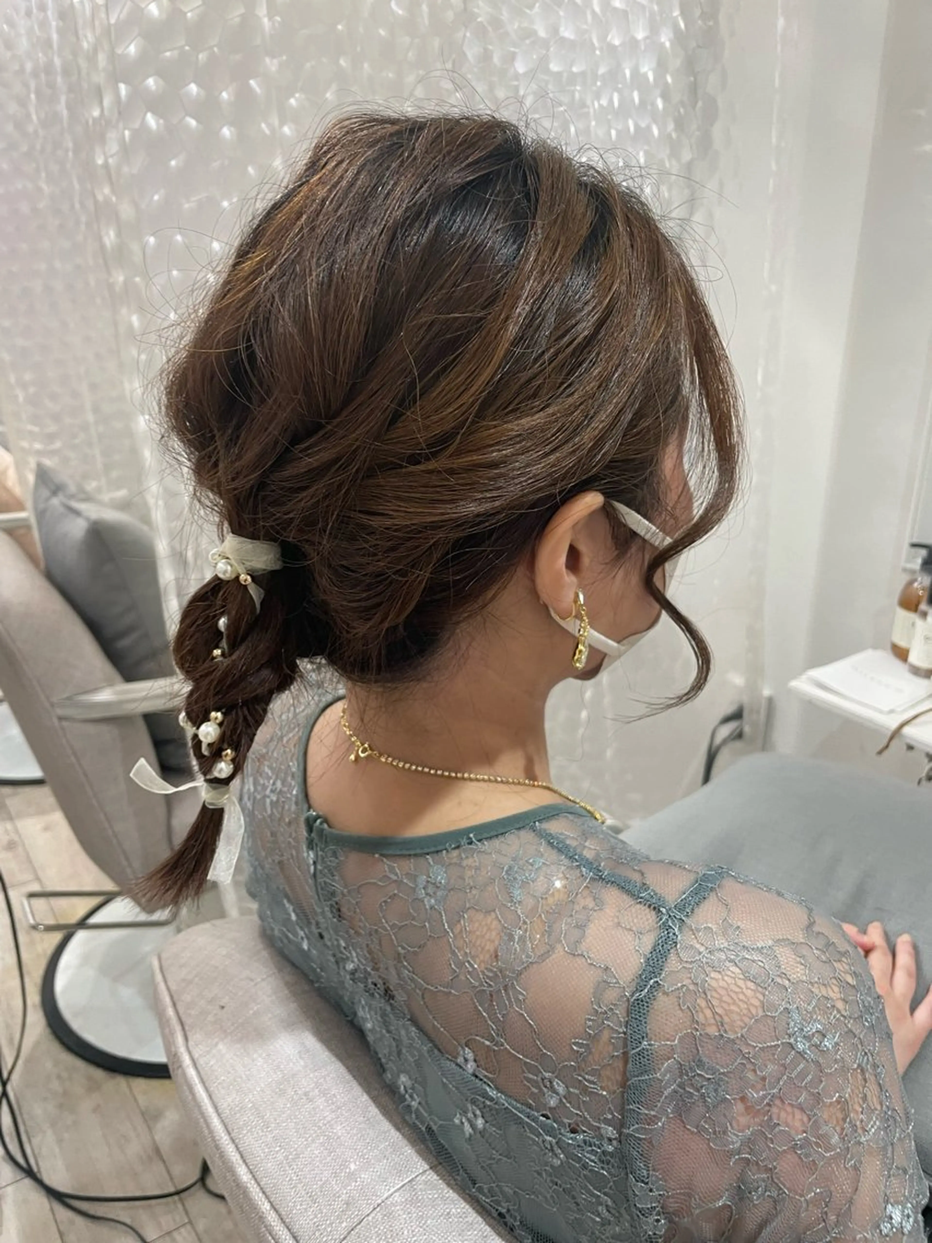 ミディアム ヘアセット HARUKA韓国ヘア /Luana梅田のヘアスタイル