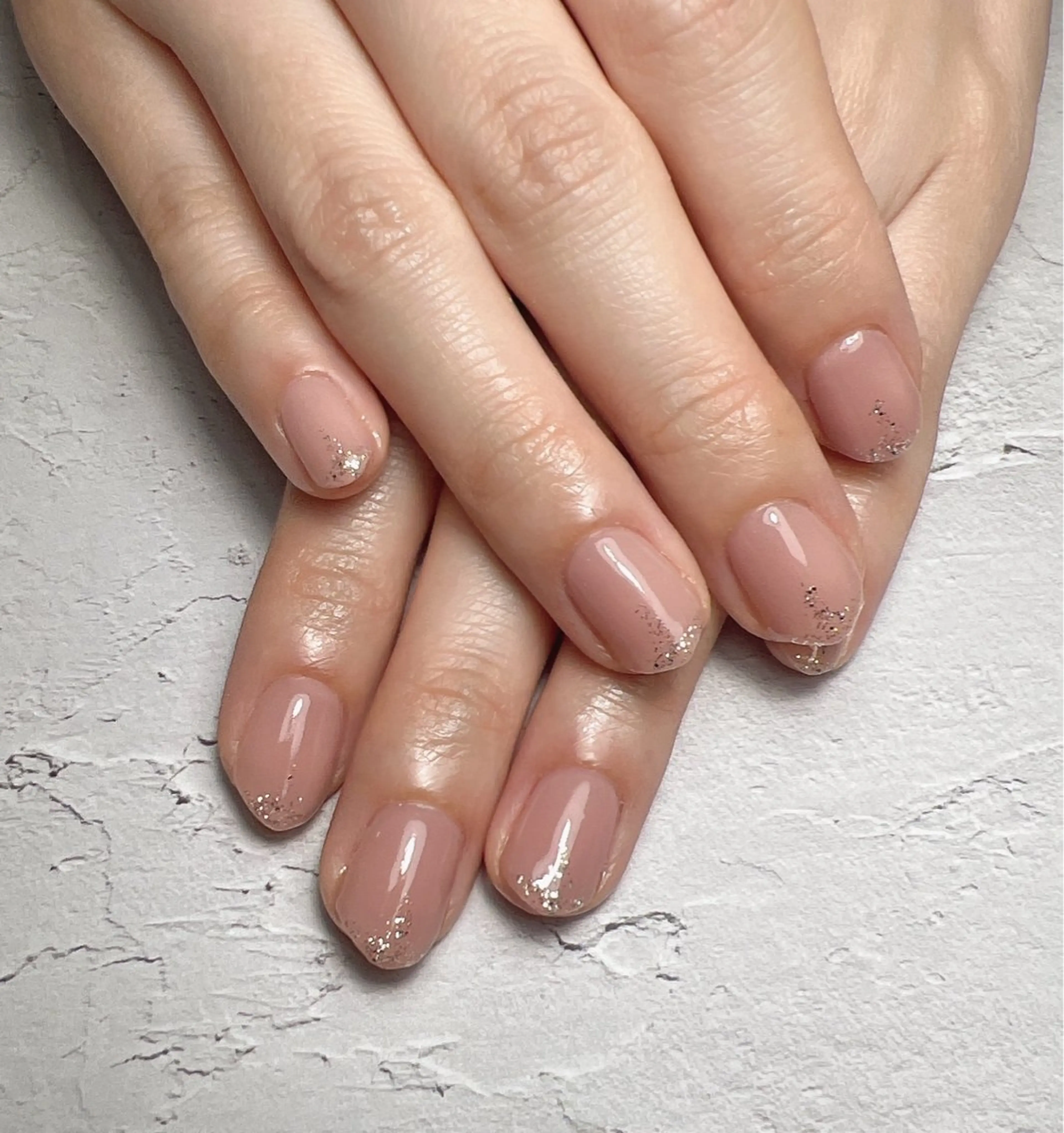 ネイル ラメ(グリッター) ワンカラーネイル 小島 孝子のネイルデザイン