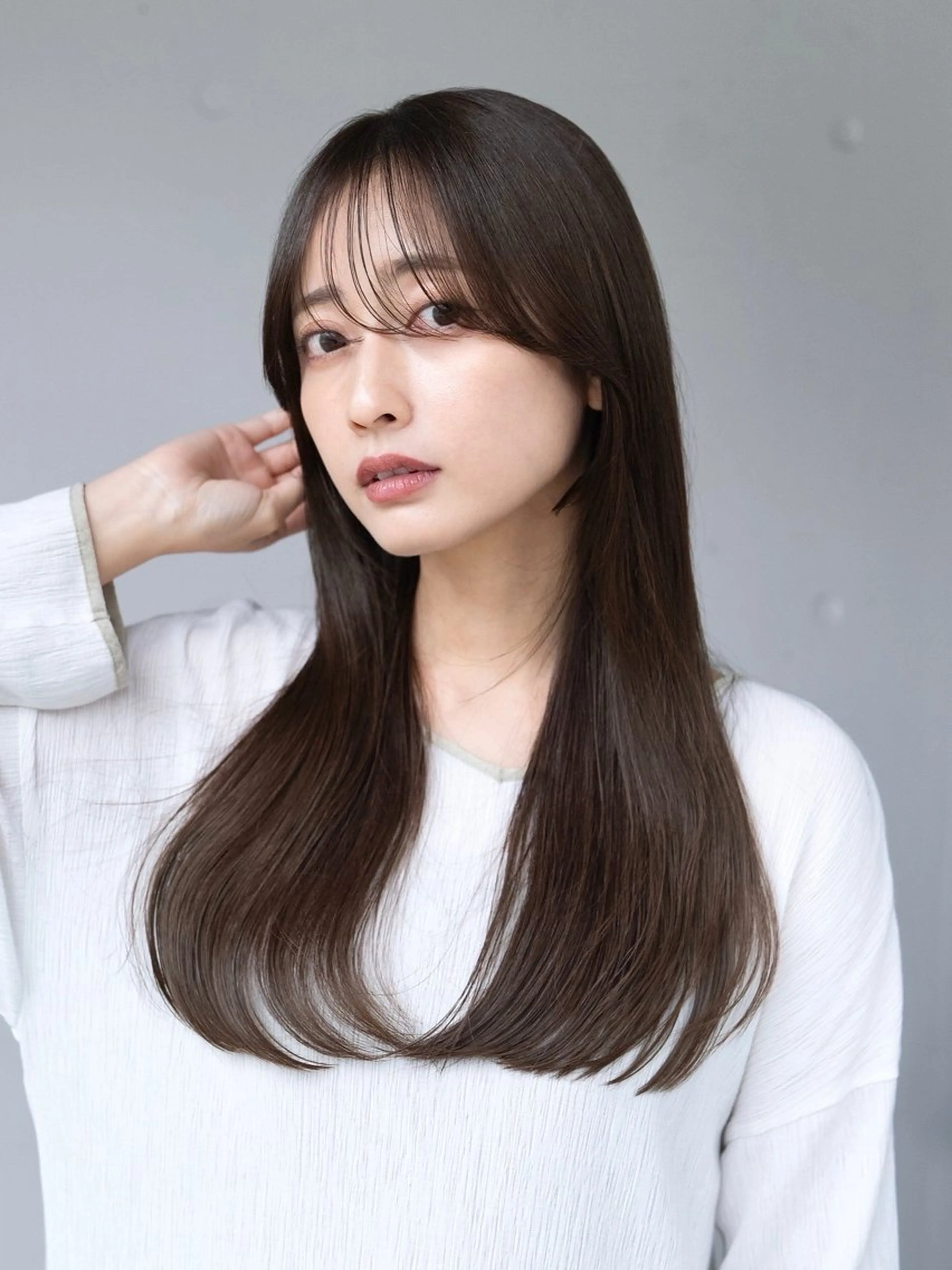 ロング カラー ヘアカラー ANLY.meijijingumae所属・暗髪カラー/ 透明感カラー/真菜のヘアスタイル