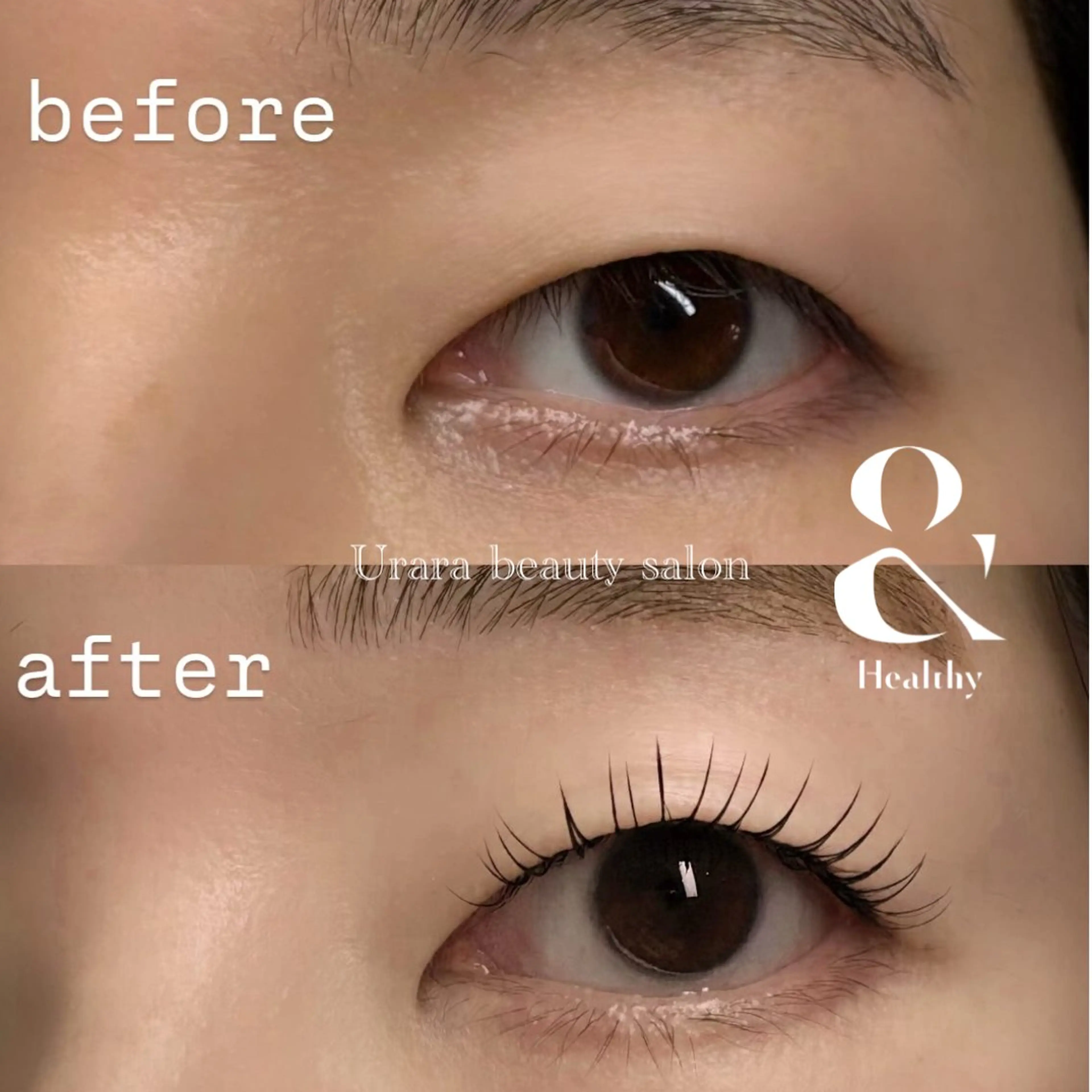 マツエク・マツパ ナチュラル まつげパーマ 一重×まつ毛パーマ マツパ Urara beauty salon所属・Urara KANAのマツエク・マツパデザイン