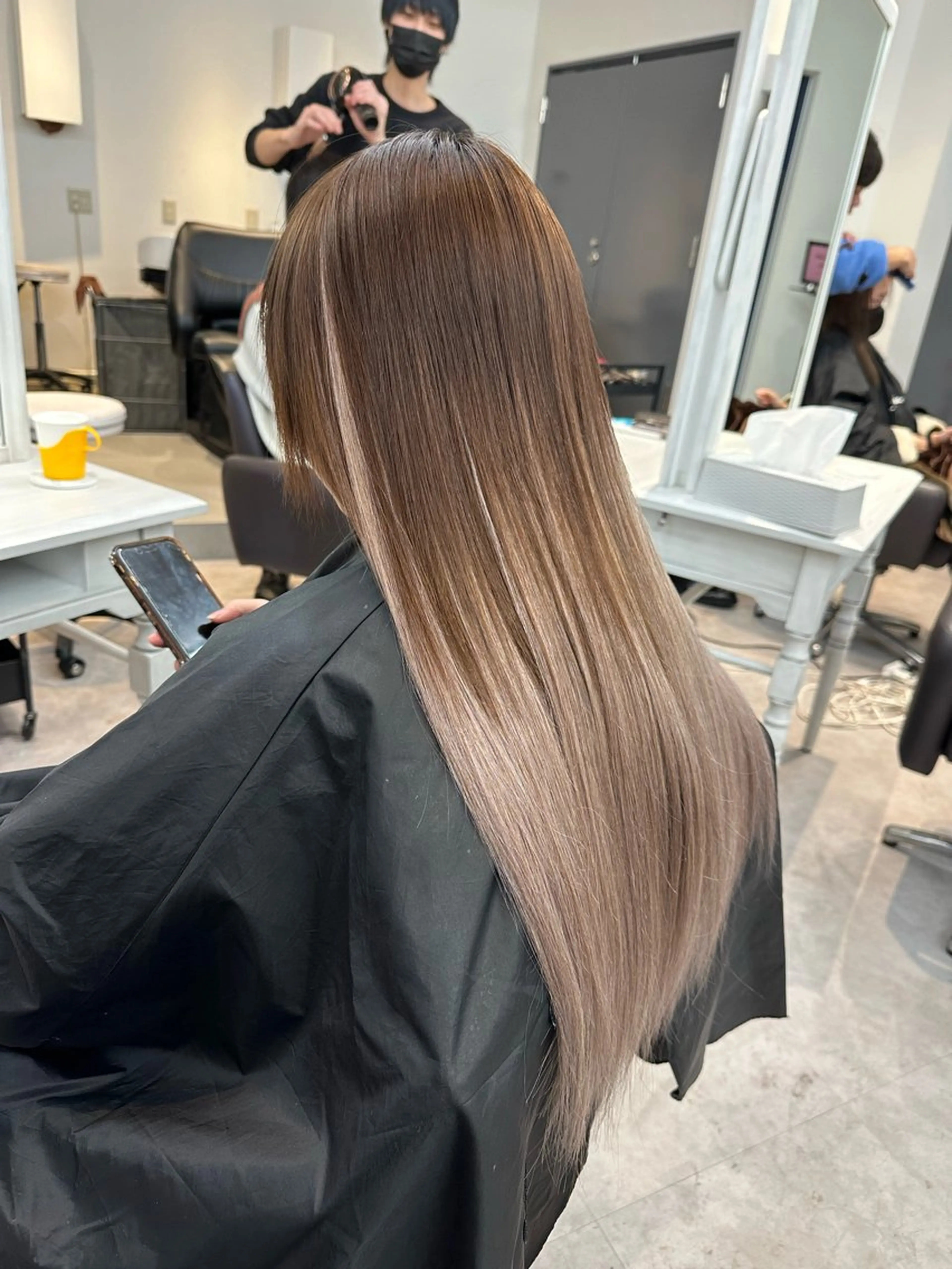 Wカラー➕最高級プラチナエクステ80本の写真