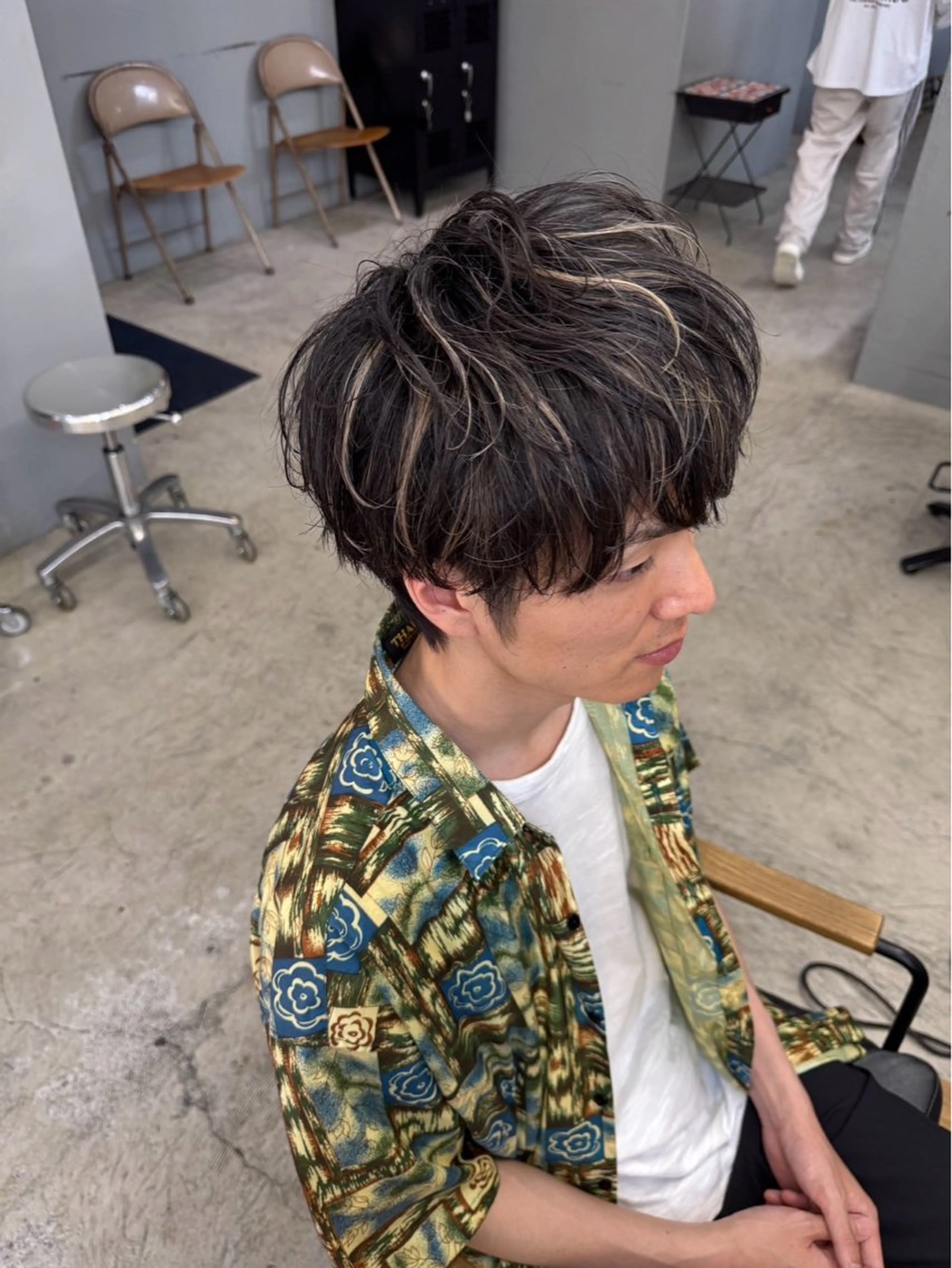 ショート パーマ メンズ メンズ専門サロン wokeのヘアスタイル