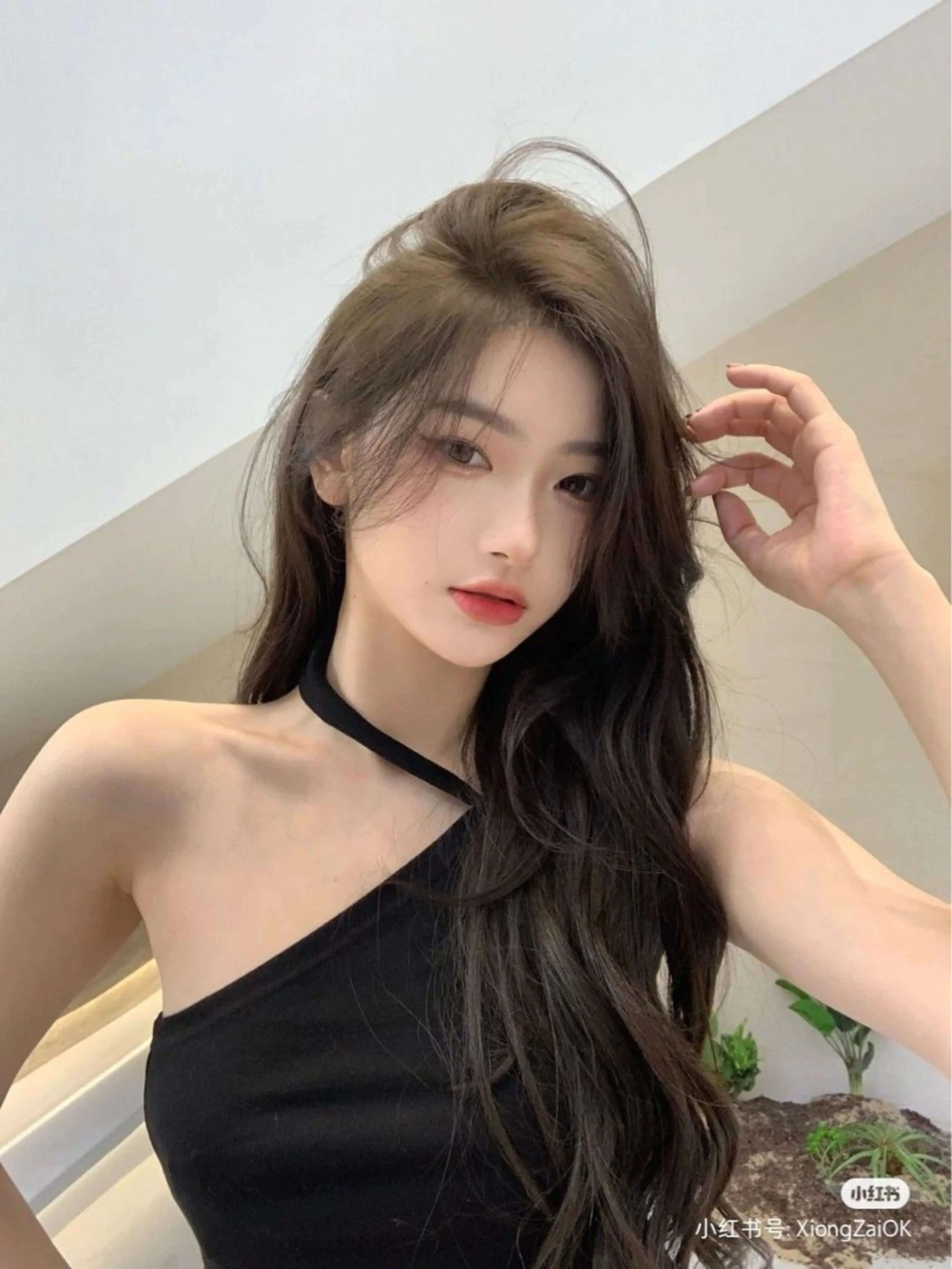 ロング カット パーマ 韓国ヘア🇰🇷 YURIYAのヘアスタイル