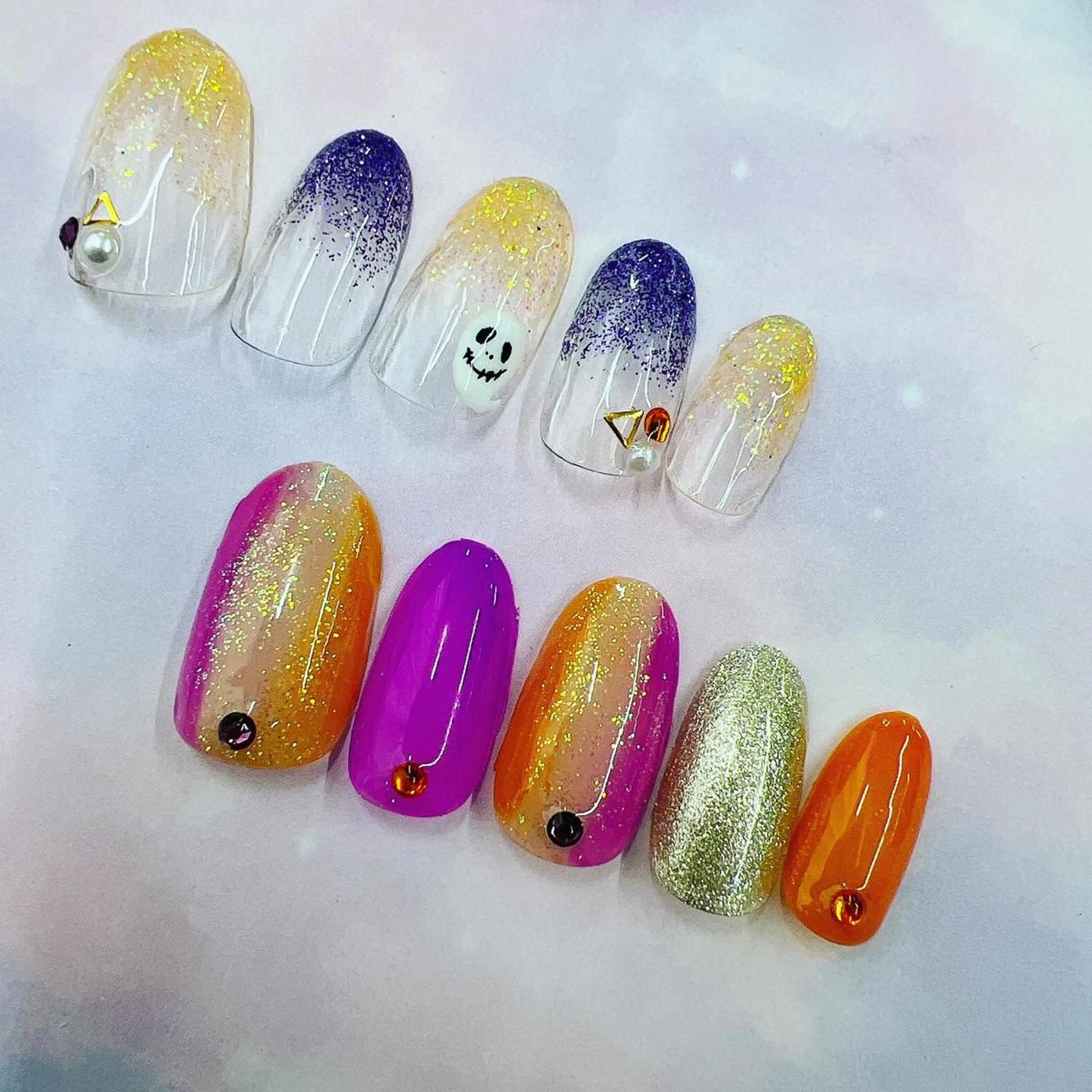 ネイル ハロウィン Minion所属・北浦和minion YUKIのマツエク・マツパデザイン