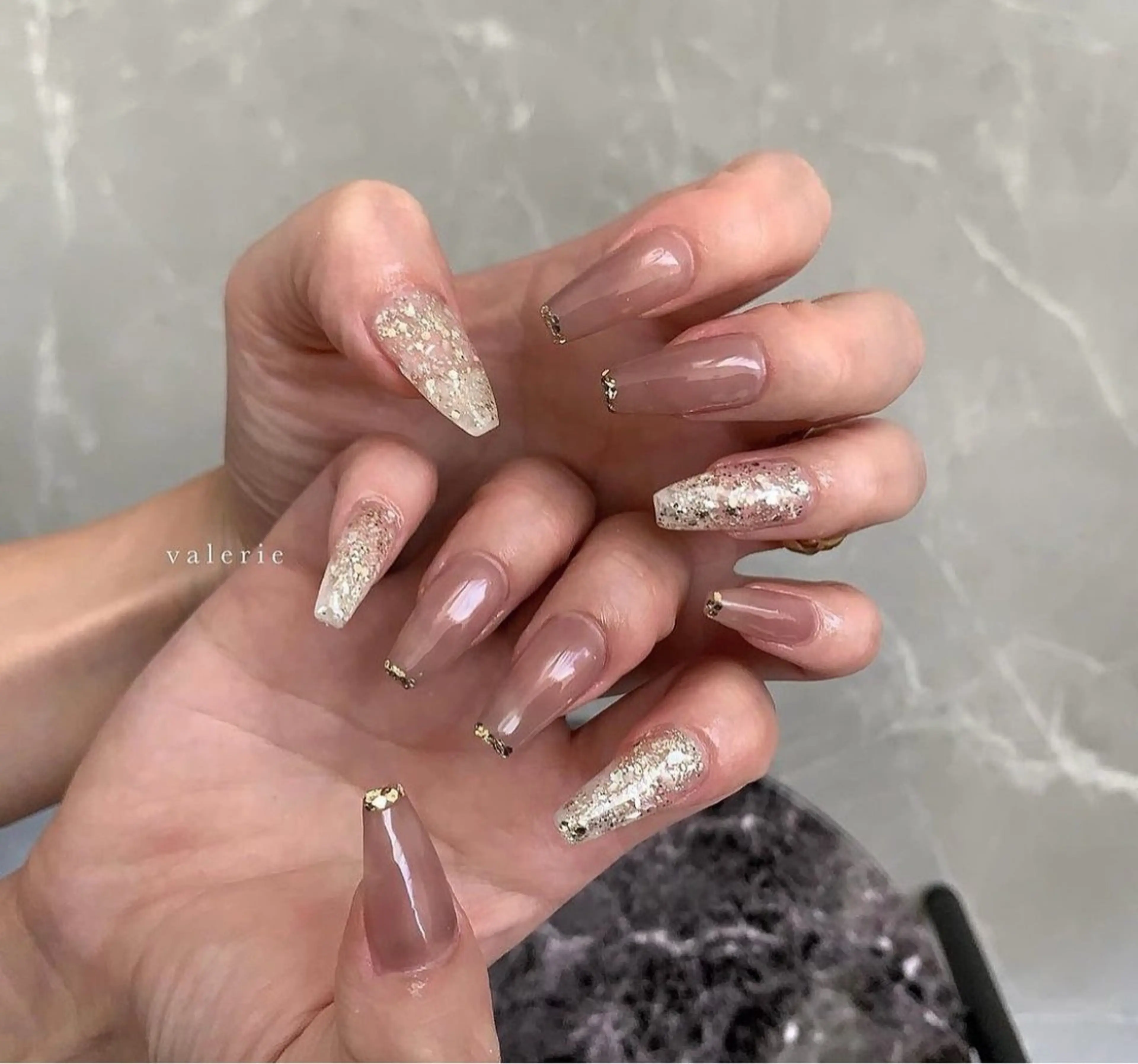 ロング private nailsalon valerie所属・valerie /  miyuのネイルデザイン