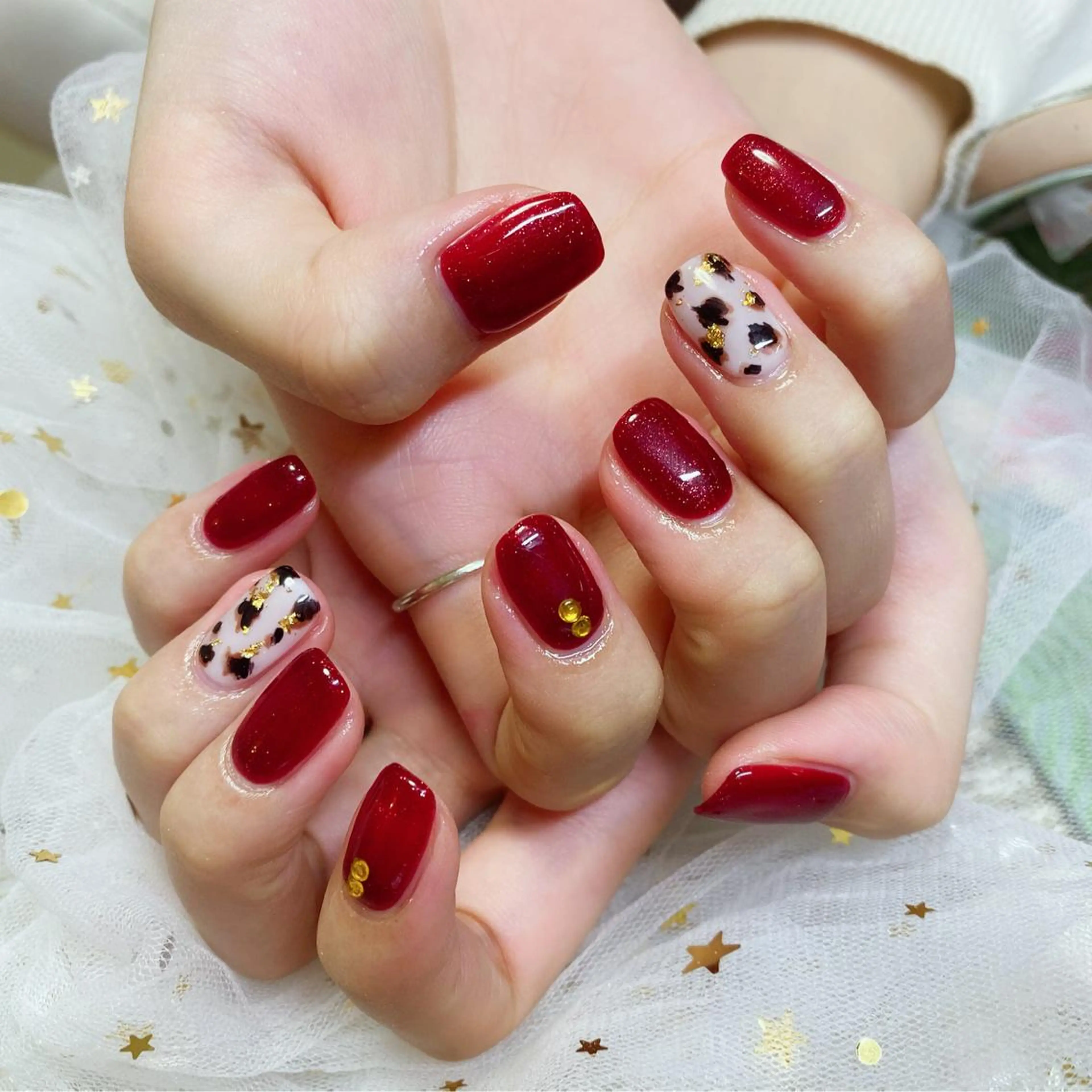 カラー ネイル アートネイル Q Free nailsのネイルデザイン