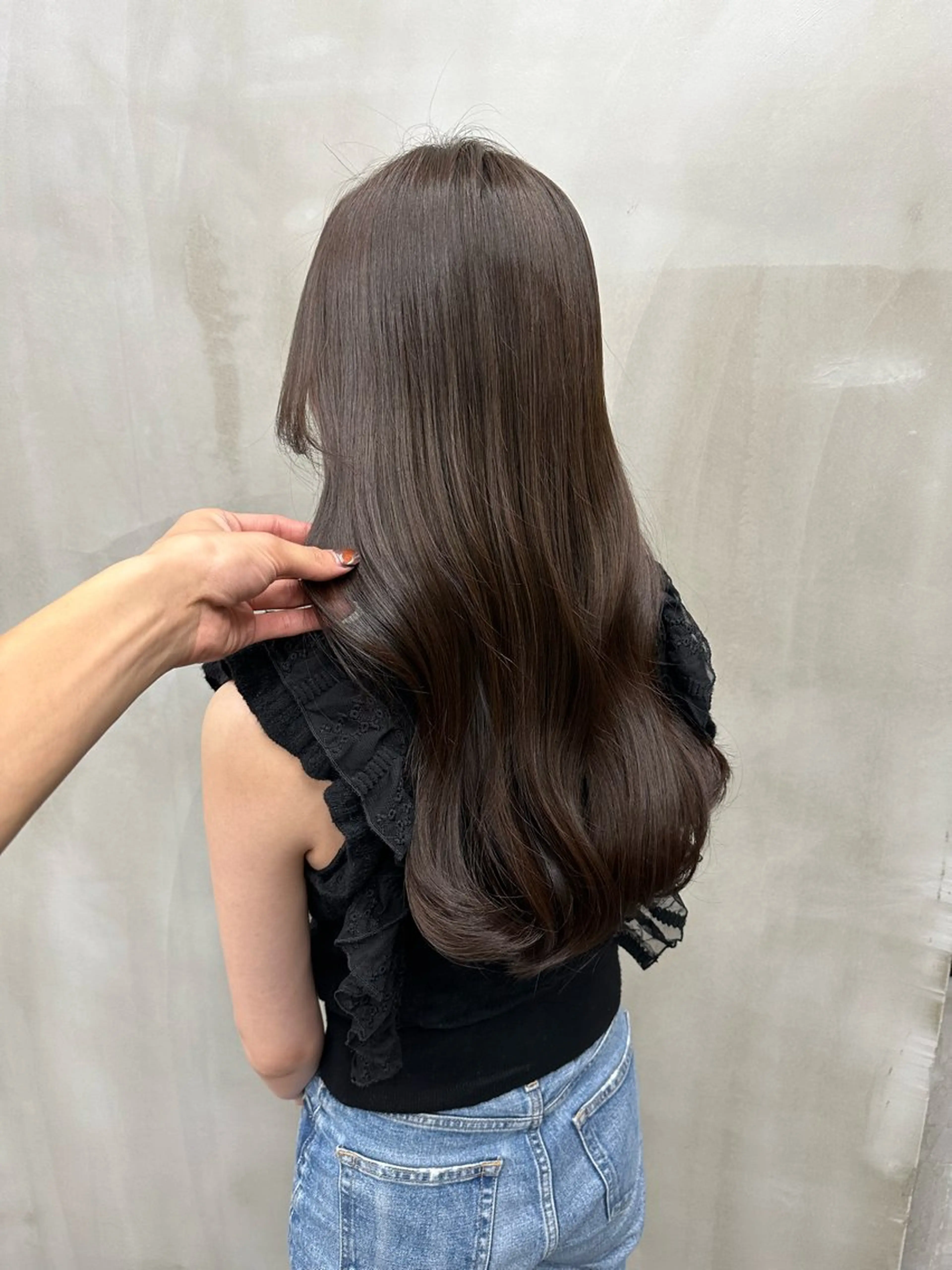 【ロング料金なし 】カット + 圧倒的透明感カラー + 5step TOKIO TR＋巻き髪セット or サラサラ仕上げの写真