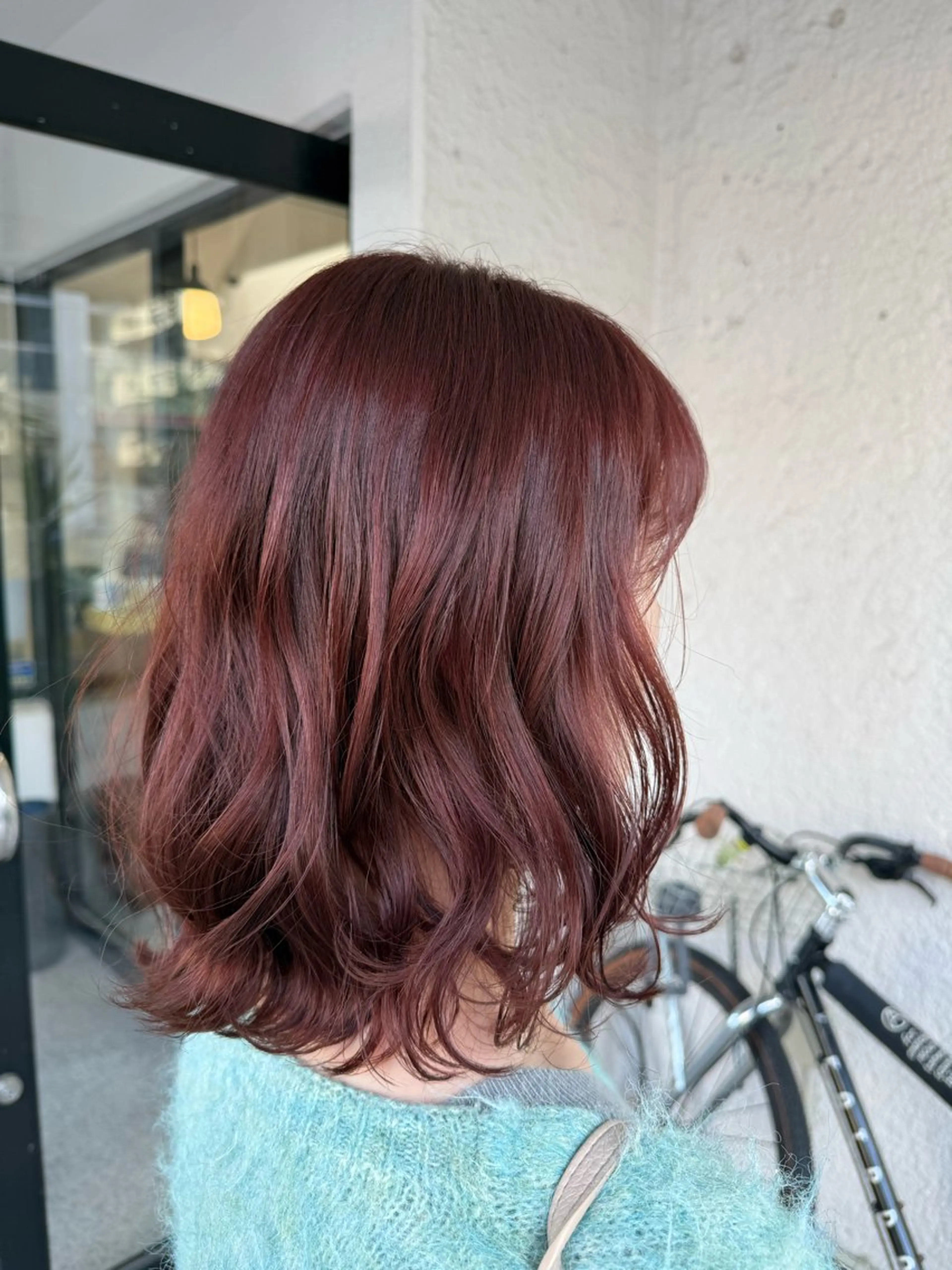 ミディアム カラー ブリーチ ダブルカラー ピンクカラー ピンクパープル パープルカラー ヘアカラー まなみ/ PORT SALONのヘアスタイル