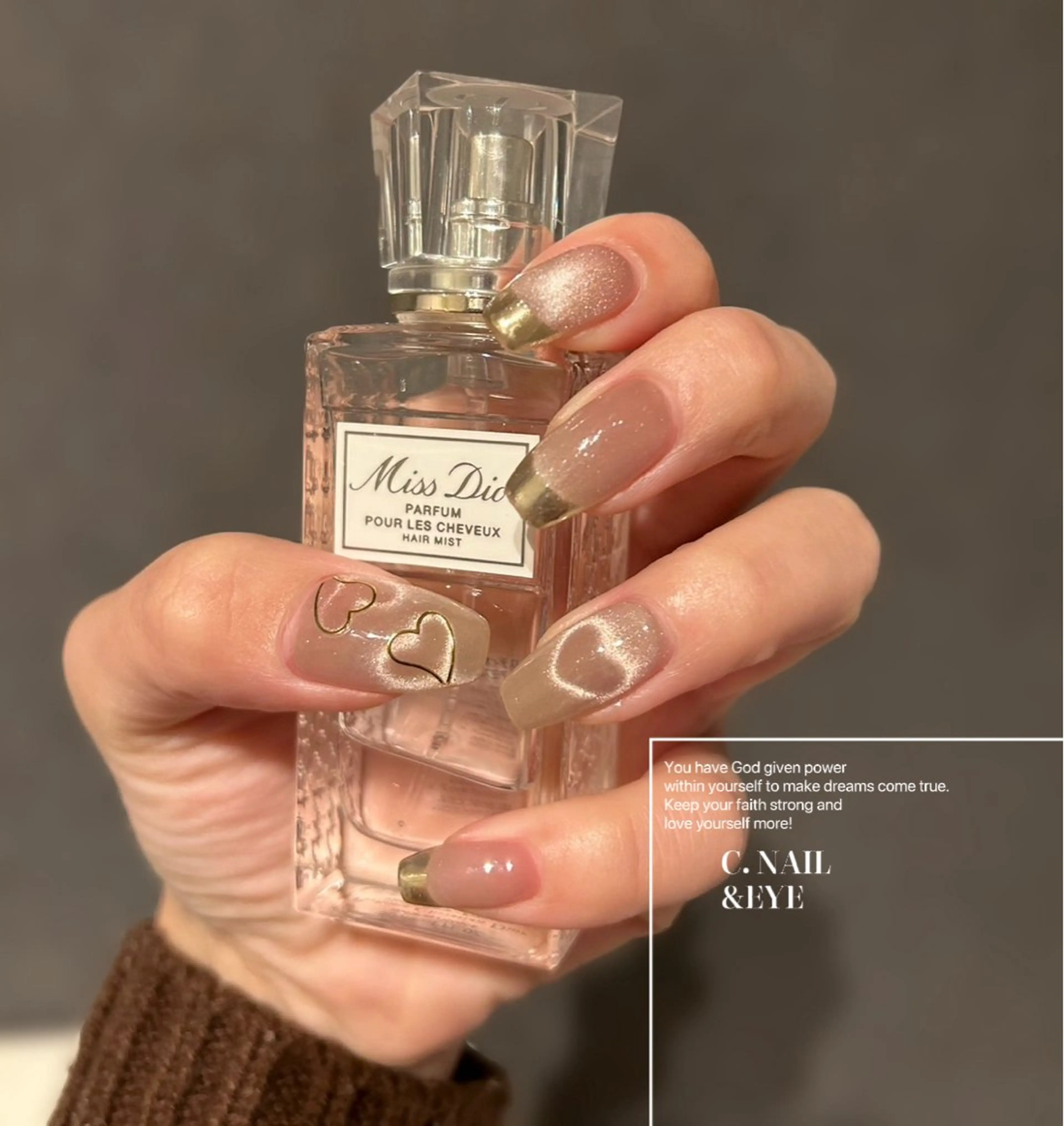 ネイル フラッシュネイル フットネイル ハート 氷ネイル・うるうるネイル キラキラネイル C.Nail &Eye筑紫駅のネイルデザイン