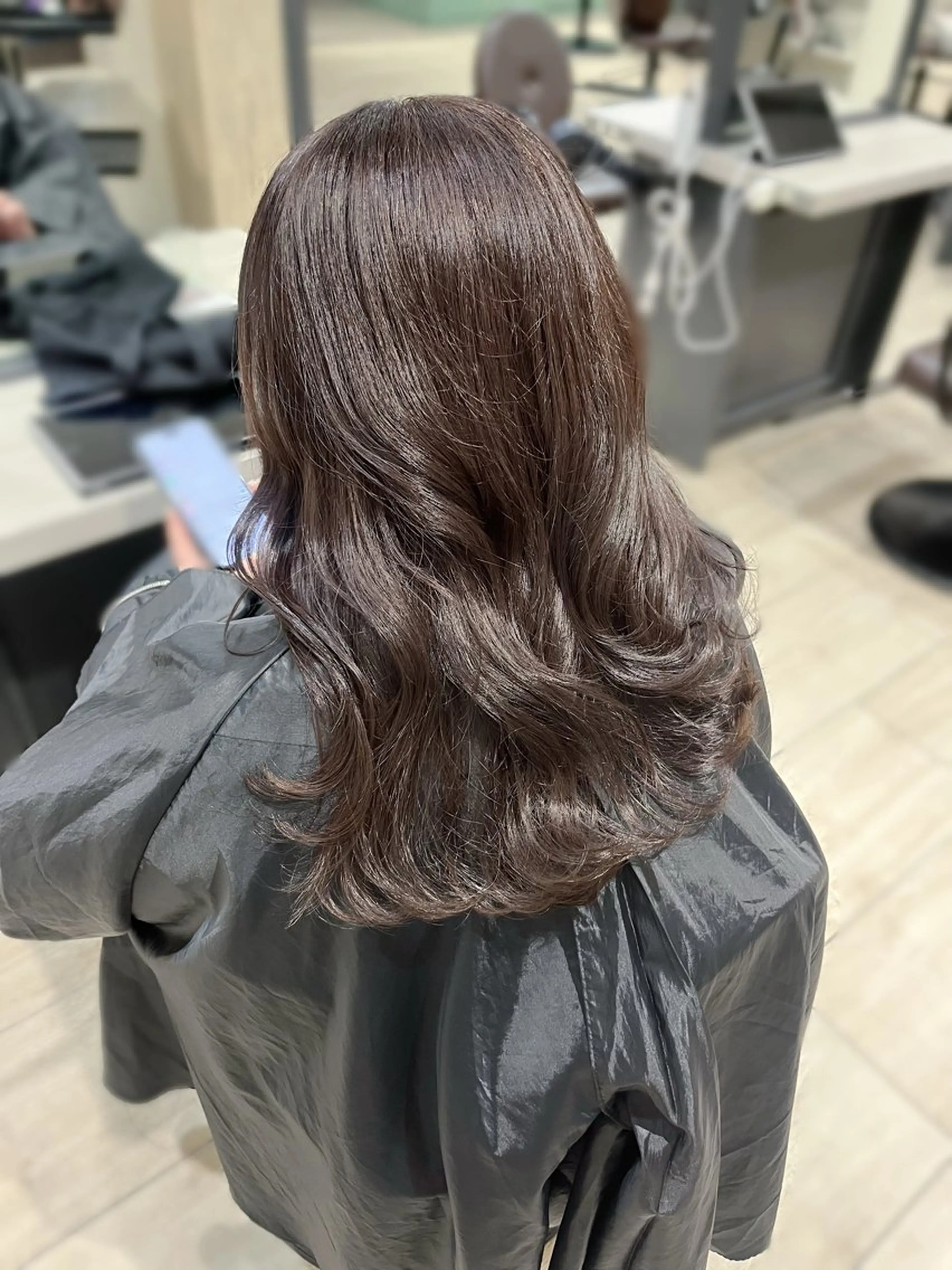 カラー ベージュカラー モカベージュ 上品モテガーリー Rena🎀のヘアスタイル