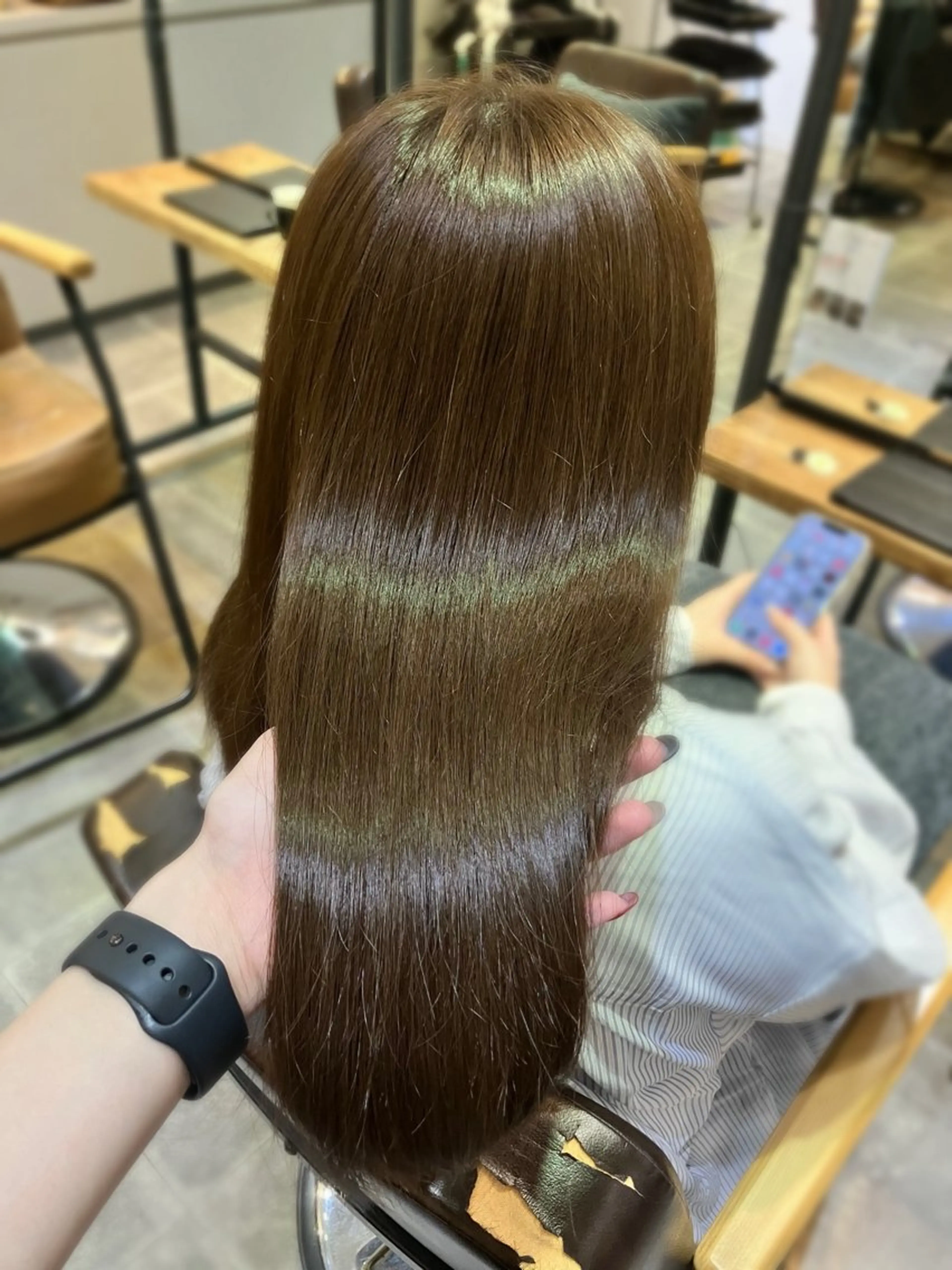 ロング 縮毛矯正 縮毛矯正 🫧縮毛矯正支持率 No.1 ほのか🫧のヘアスタイル