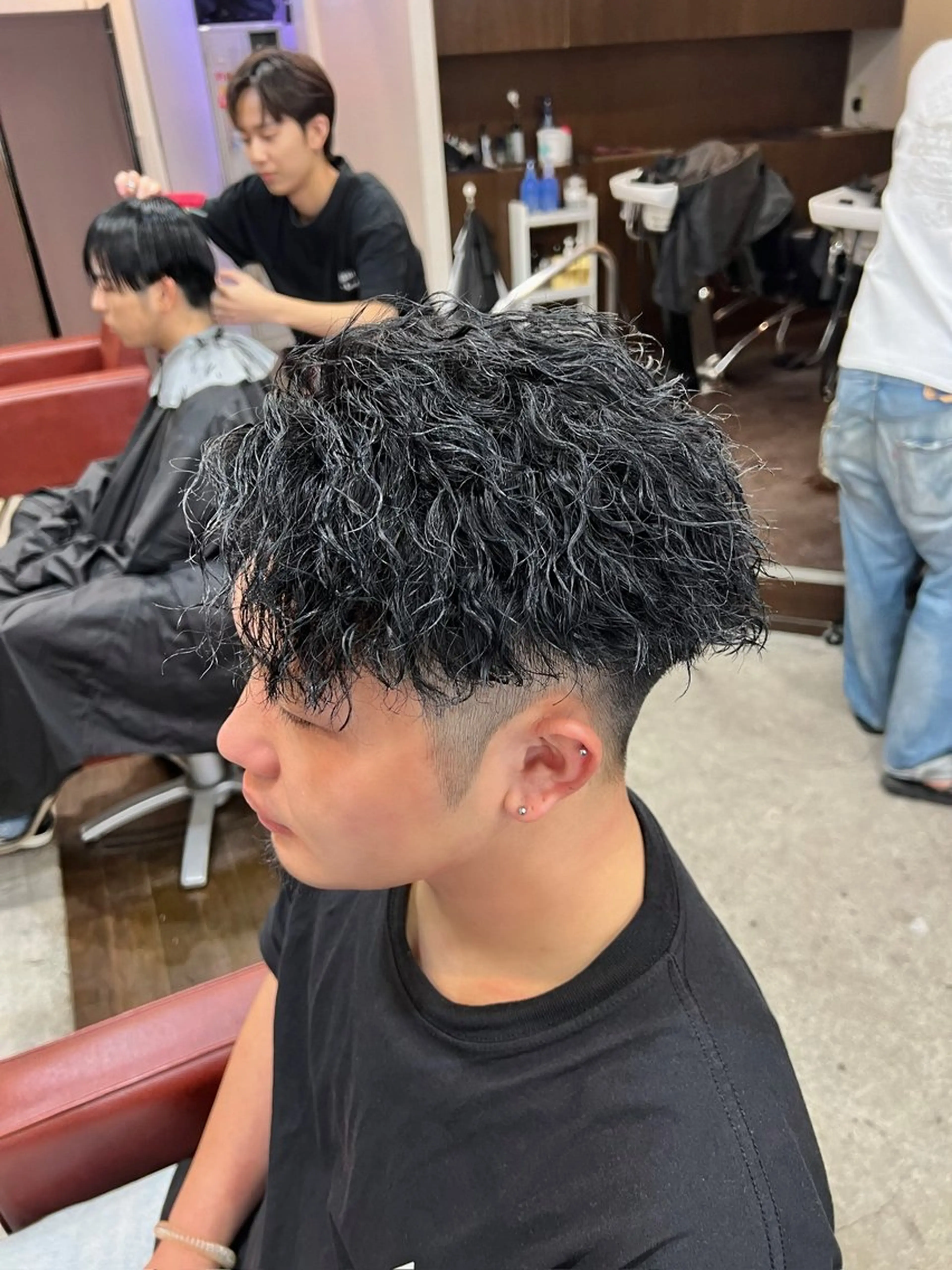 ショート パーマ メンズ メンズパーマ メンズツイストパーマ ツイストパーマ カット パーマ 湘南のパーマ職人 🔥清水琉葵🔥のヘアスタイル