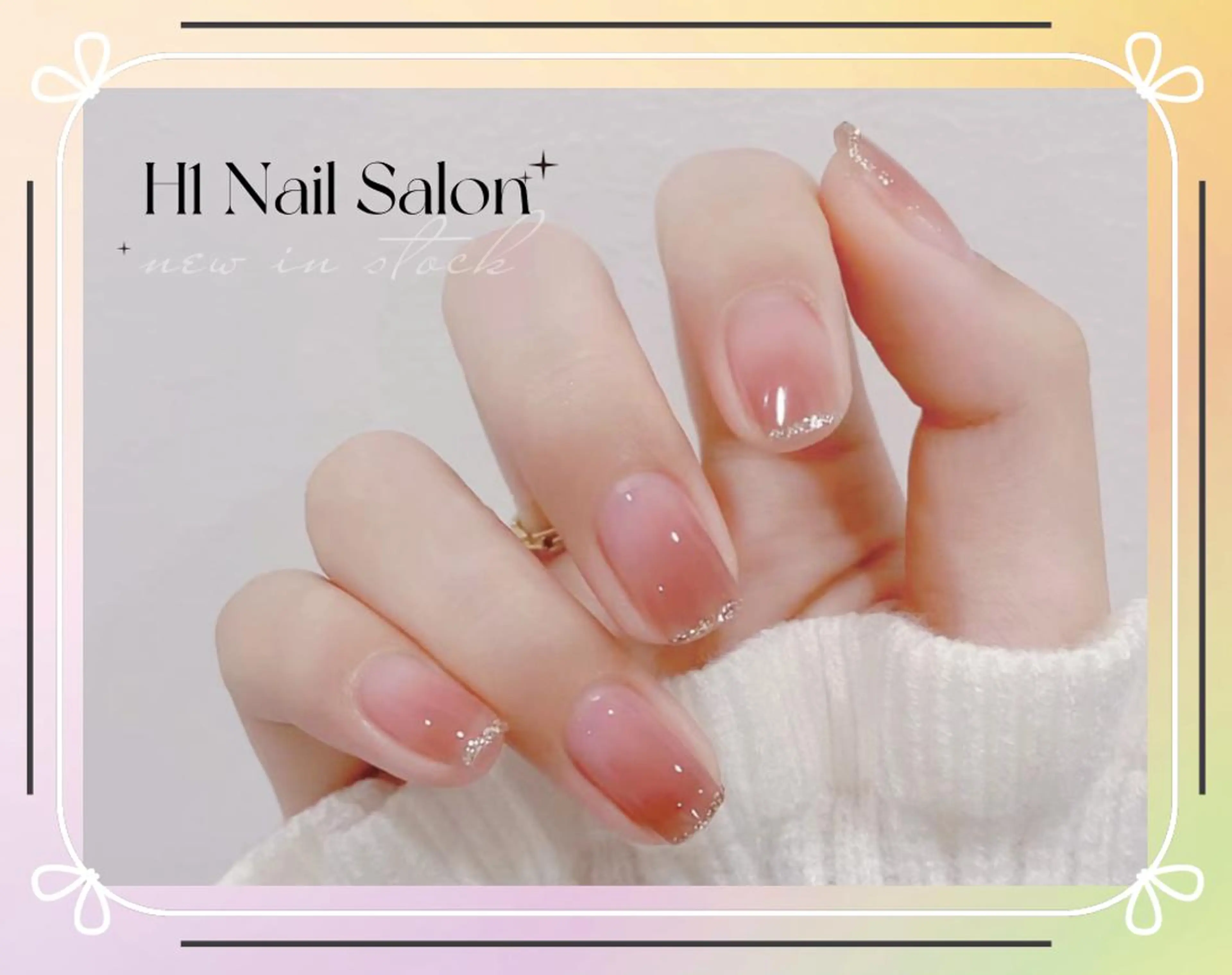 セミロング ハンドネイル H1 ネイル サロンのネイルデザイン