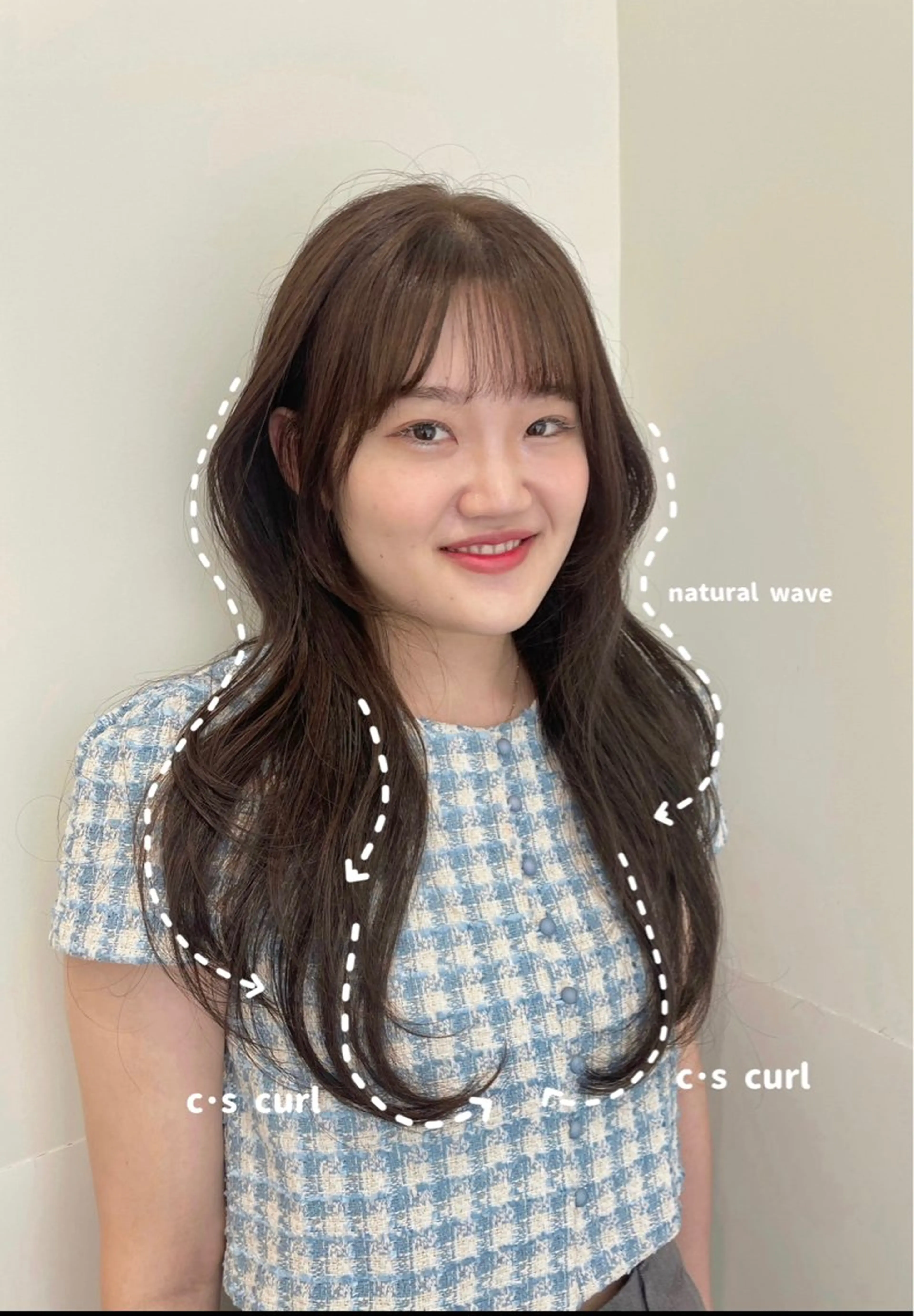 ロング 韓国風ヘア レイヤーカット ❤︎︎韓国ヘア❤︎︎ 𝑺𝒉𝒊𝒉𝒐のヘアスタイル