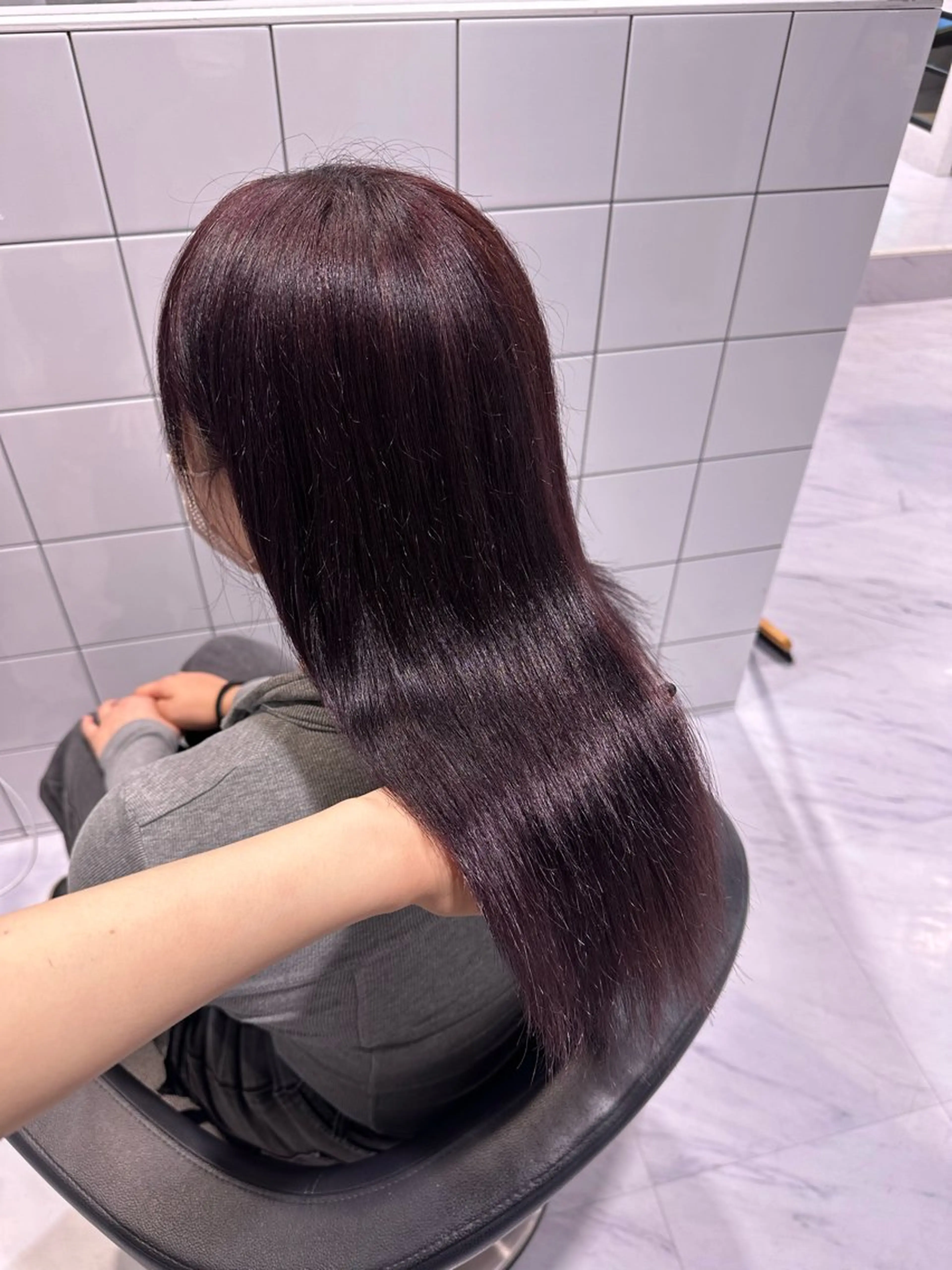 セミロング カラー 髪質改善 トリートメント 🐺メンズパーマ マッシュ　あさひ🐺のヘアスタイル