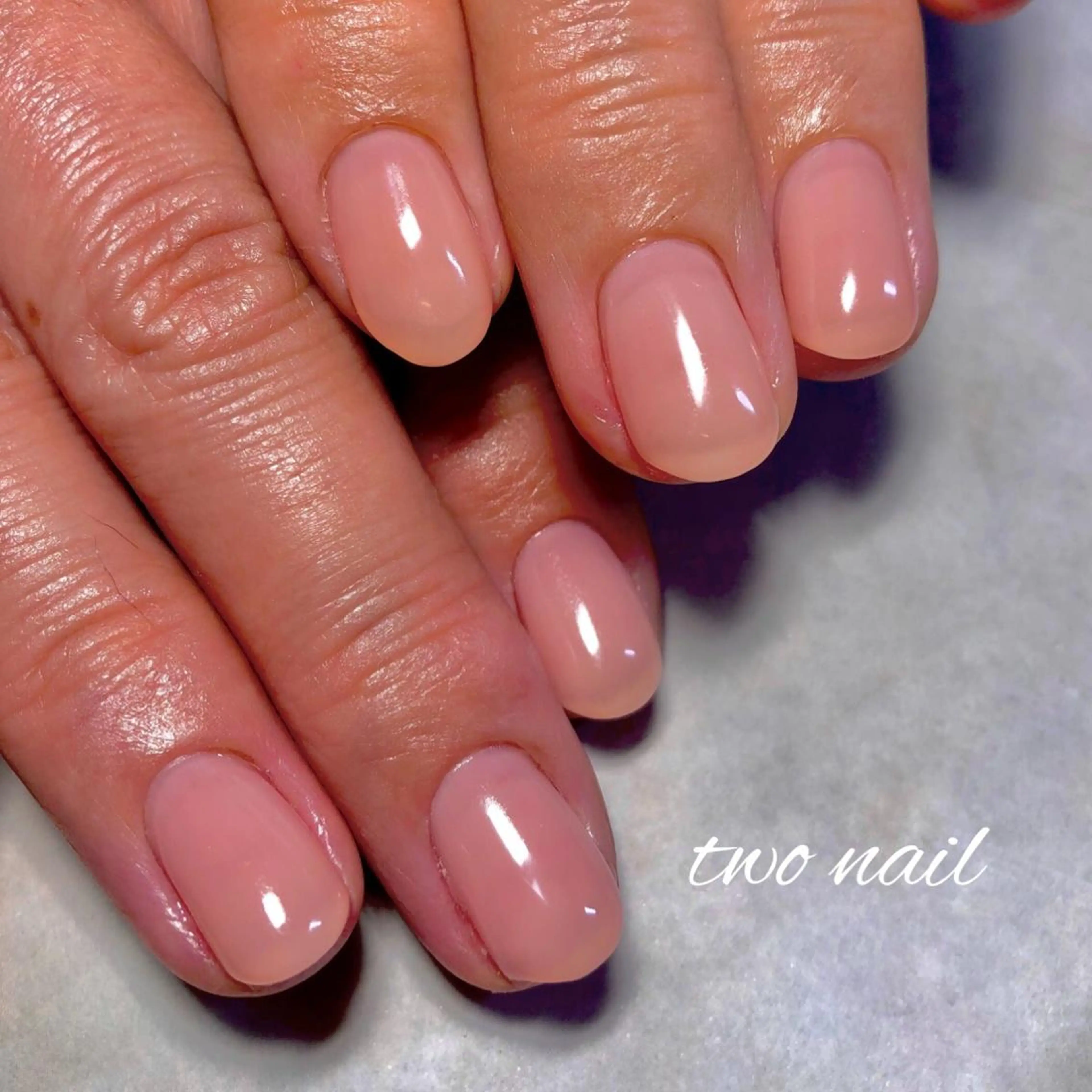 ネイル フットネイル ハート ピンク シンプルネイル ハンドネイル two nailのネイルデザイン