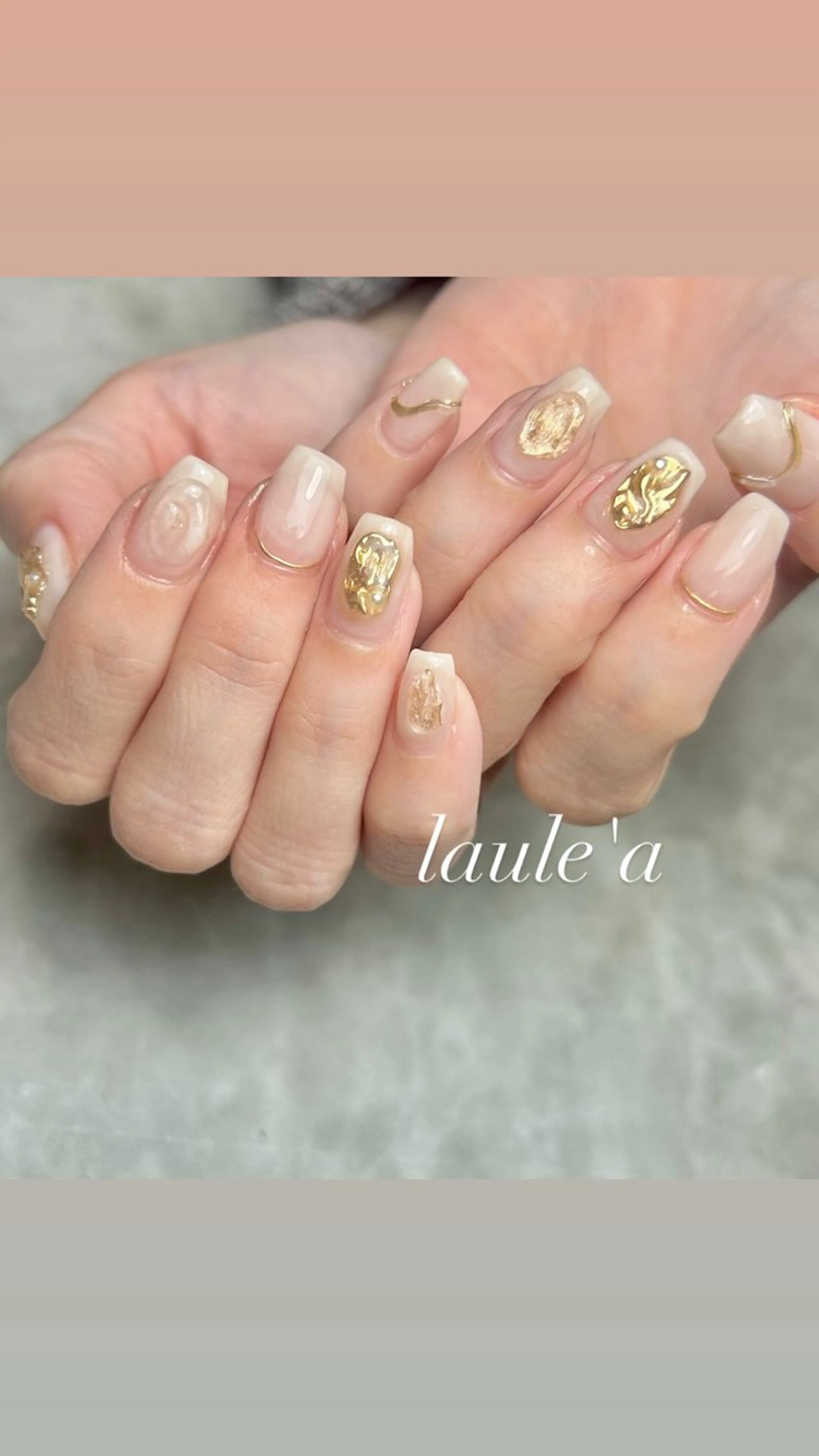 ネイル ニュアンスネイル ハンドネイル laule'a 𓆸 “ラウレア”のネイルデザイン