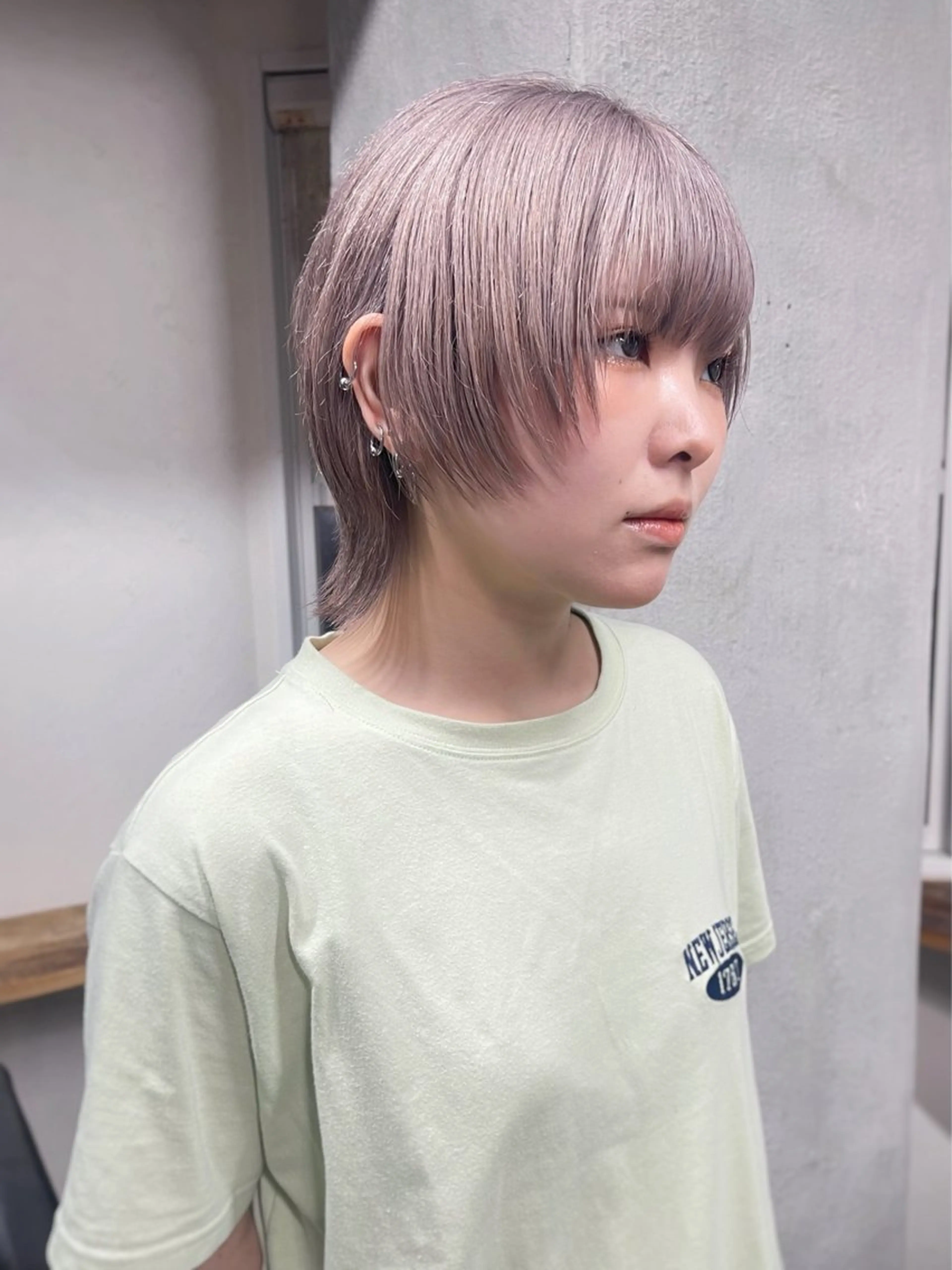 ショート カラー ショートヘア ウルフカット 安部佑哉/ハイトーン /レイヤー/グランジのヘアスタイル