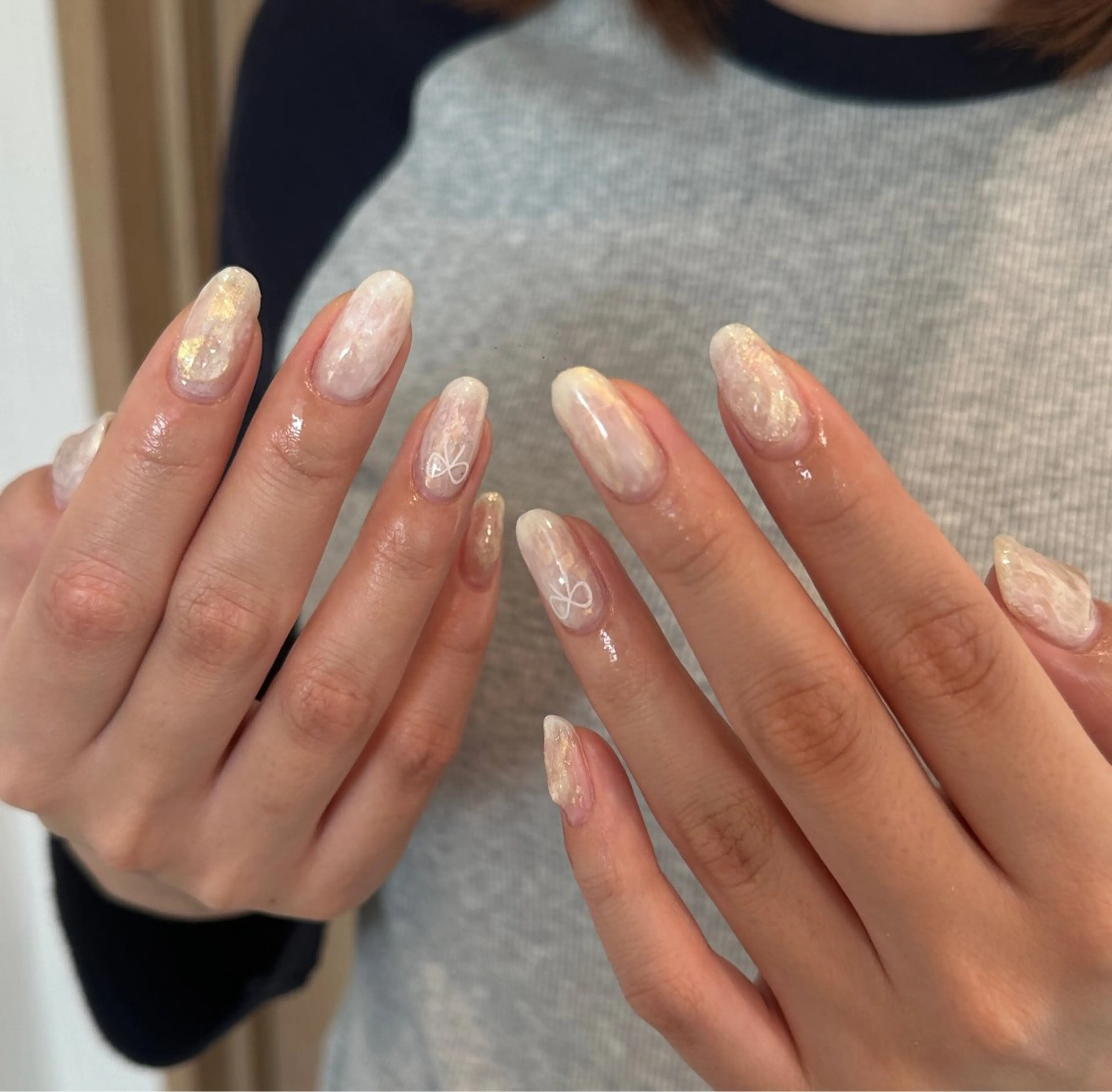 ネイル ハンドネイル 🎀 Hiyubi._.nail 🫧所属・🎀フェイ フェイ🫧💗のネイルデザイン
