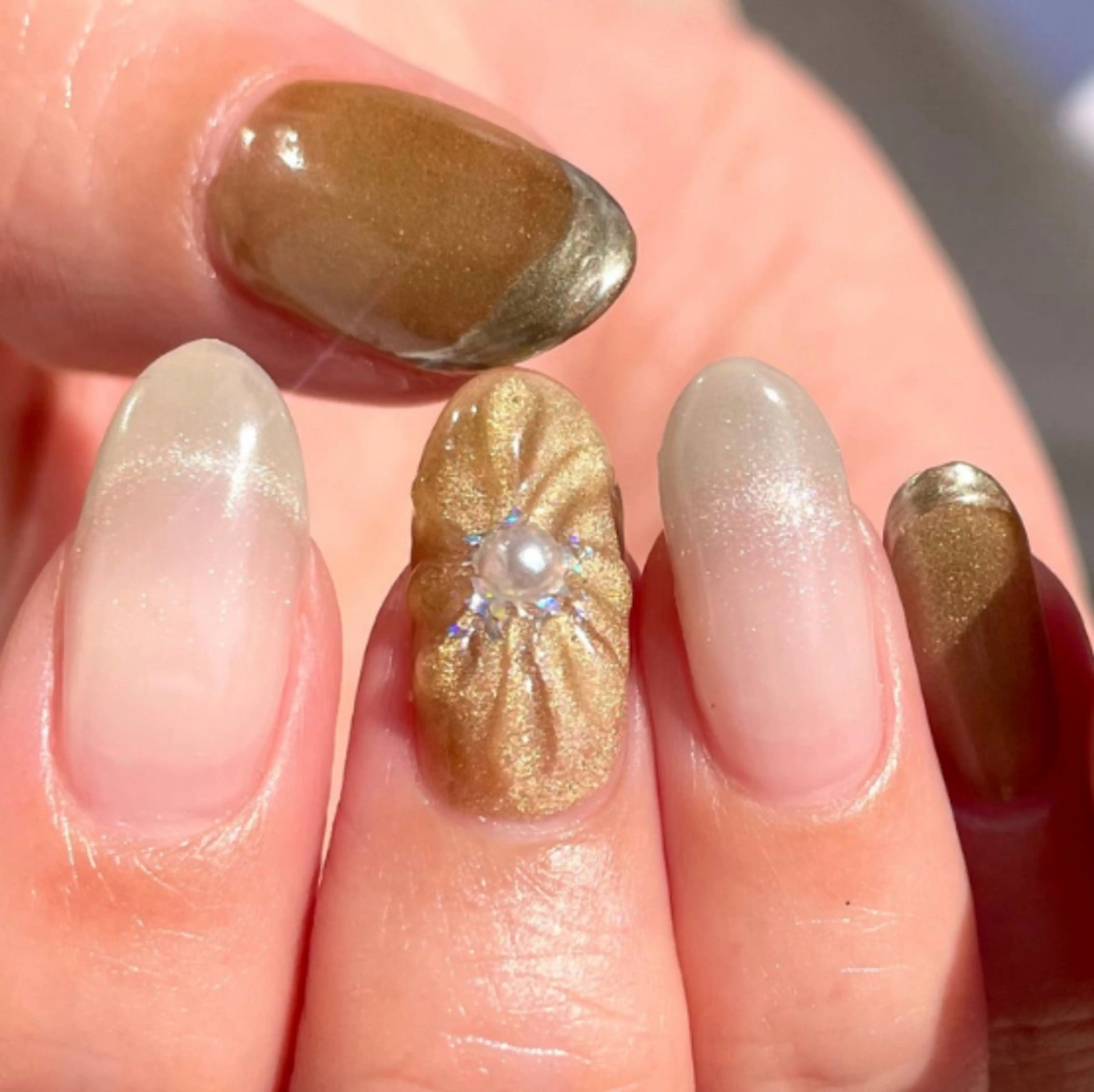 ネイル アートネイル フラワーネイル フットネイル フレンチネイル グラデーション Seemly 千田町店所属・フラワーパラジェル 🌸シームリーエミのネイルデザイン