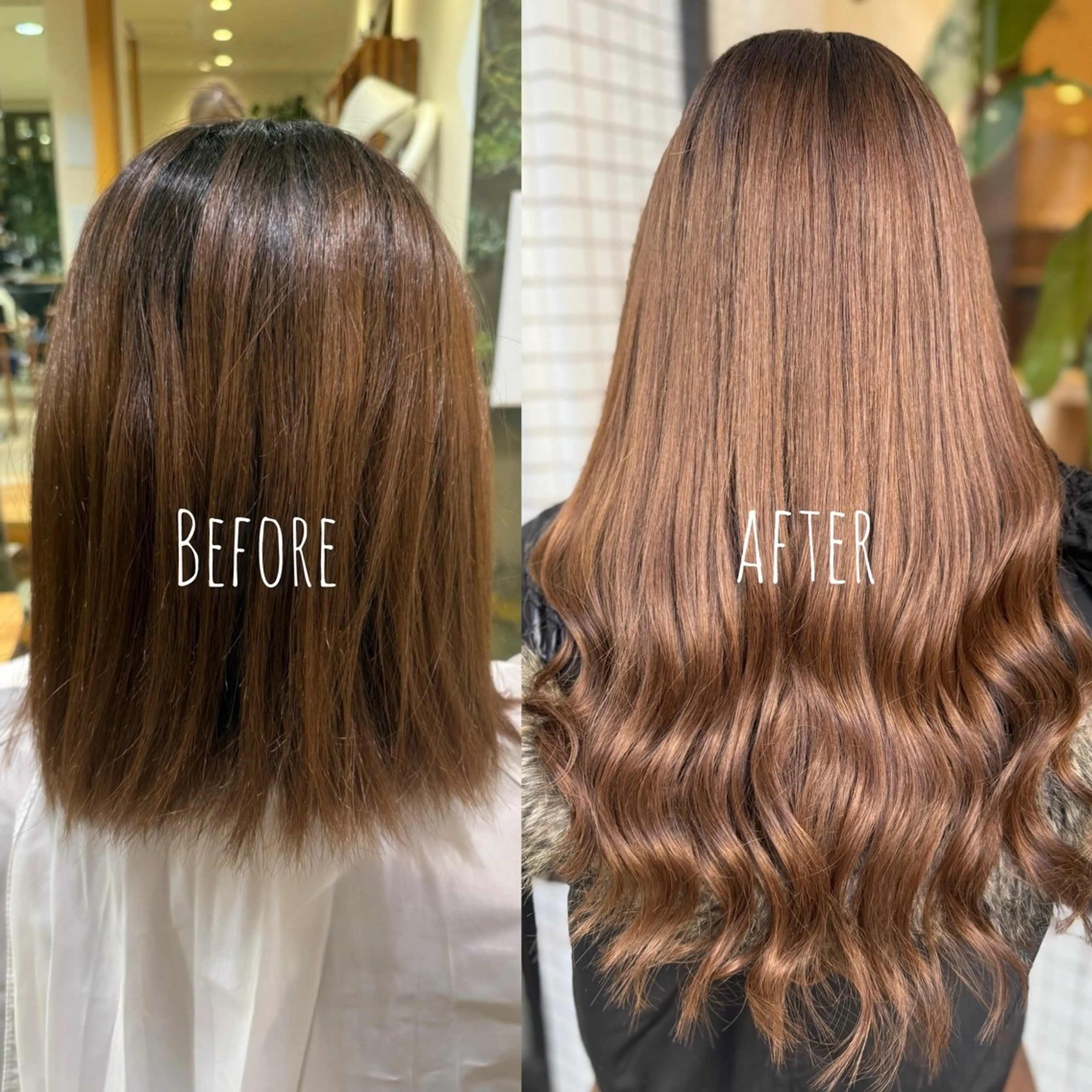 ロング カラー ブラウンカラー ロング カット ヘアカラー エクステ ReHyd BEAUTÉ salon&store 心斎橋店所属・❤️MASAKO❤️ 🌸🩷エクステ🩷のヘアスタイル