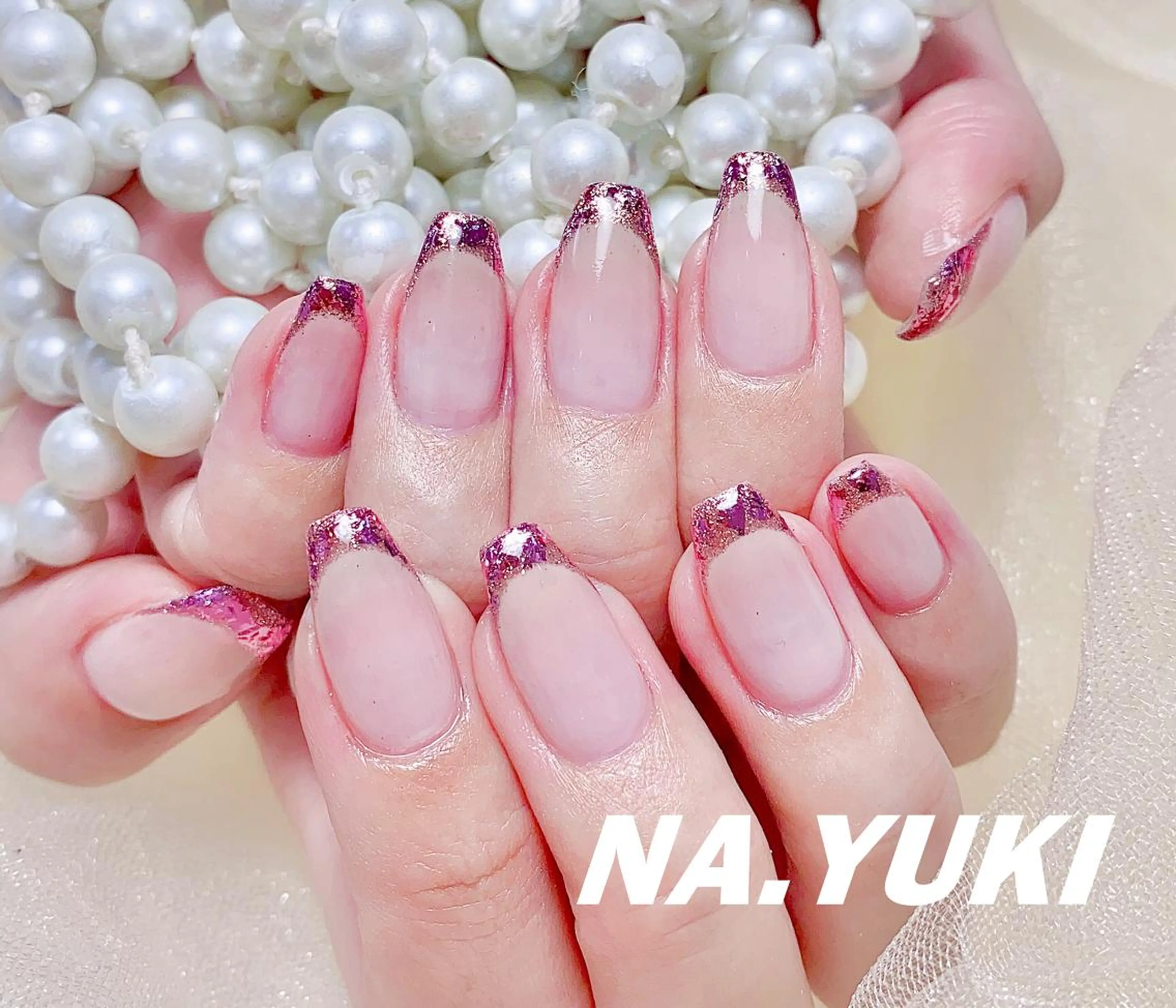 ネイル ハンドネイル ハンドケア 🌷 Mooning 🌷のネイルデザイン