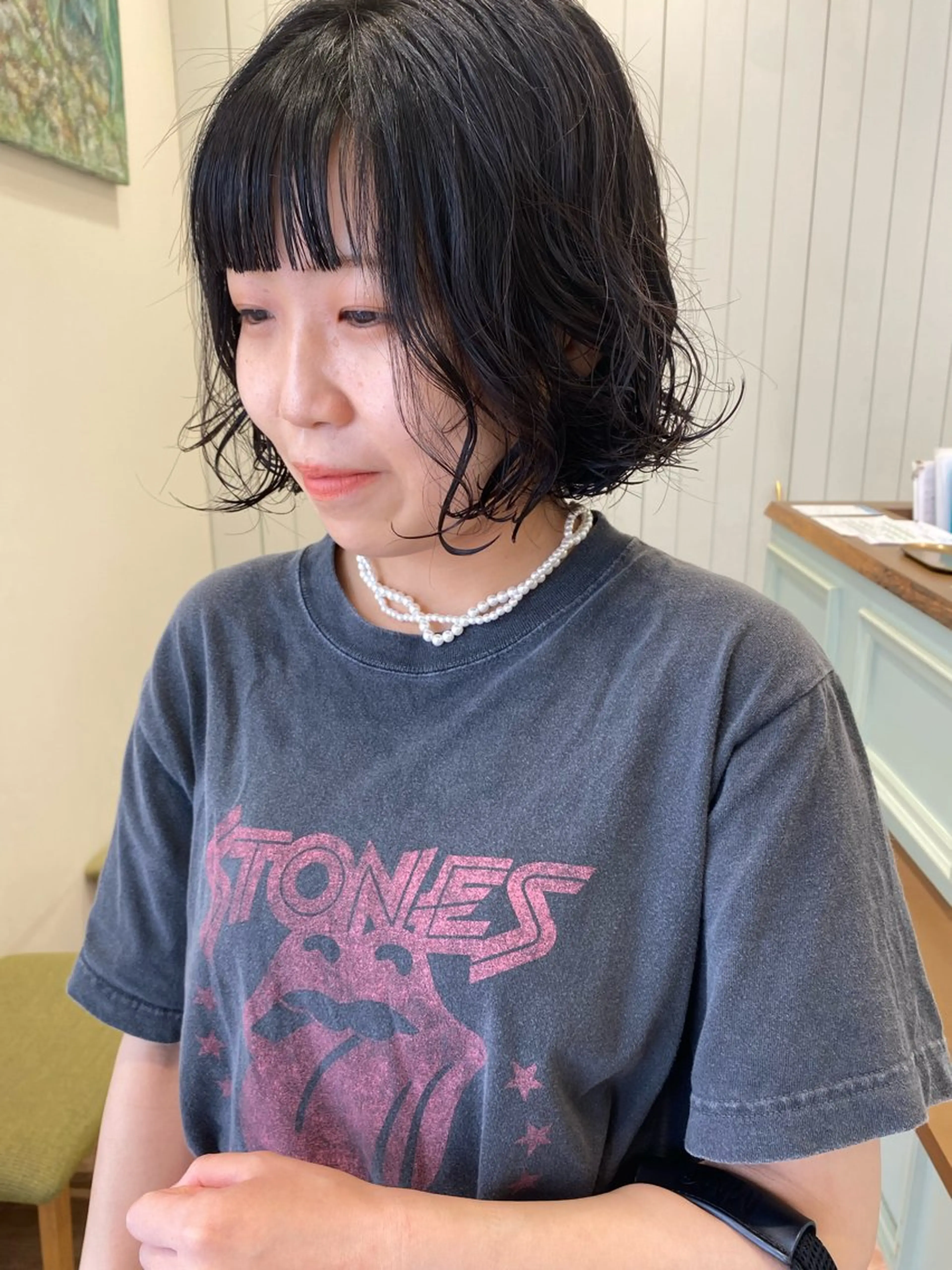 パーマ ボブ カット パーマ トリートメント ayaka #パーマ#アレンジのヘアスタイル