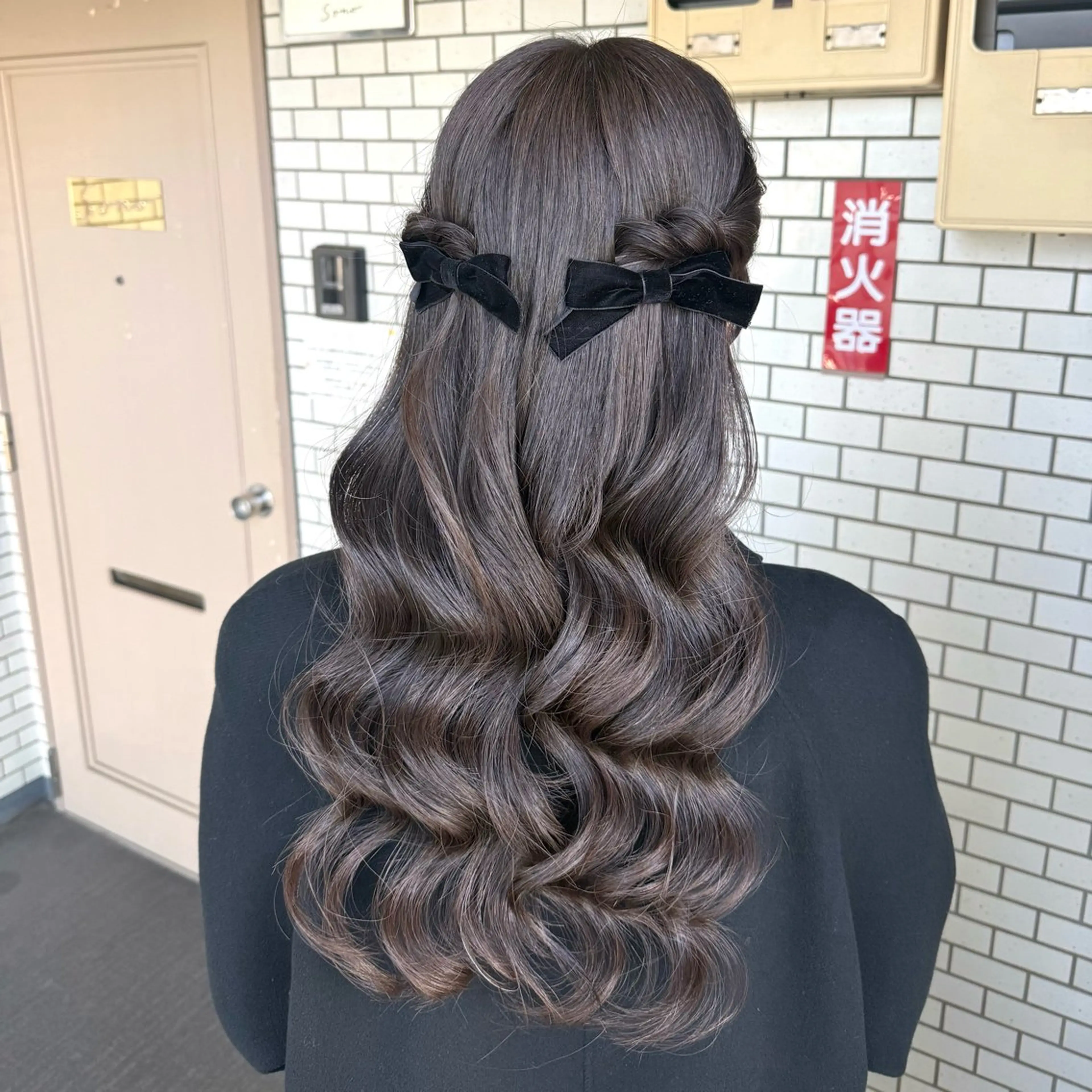 ロング ヘアアレンジ 成人式 ハーフアップ 結婚式・ブライダル デート 卒業式のヘアスタイル ヘアセット 褒められヘアメイク /‎ボブ女子🐶みおのその他イメージ