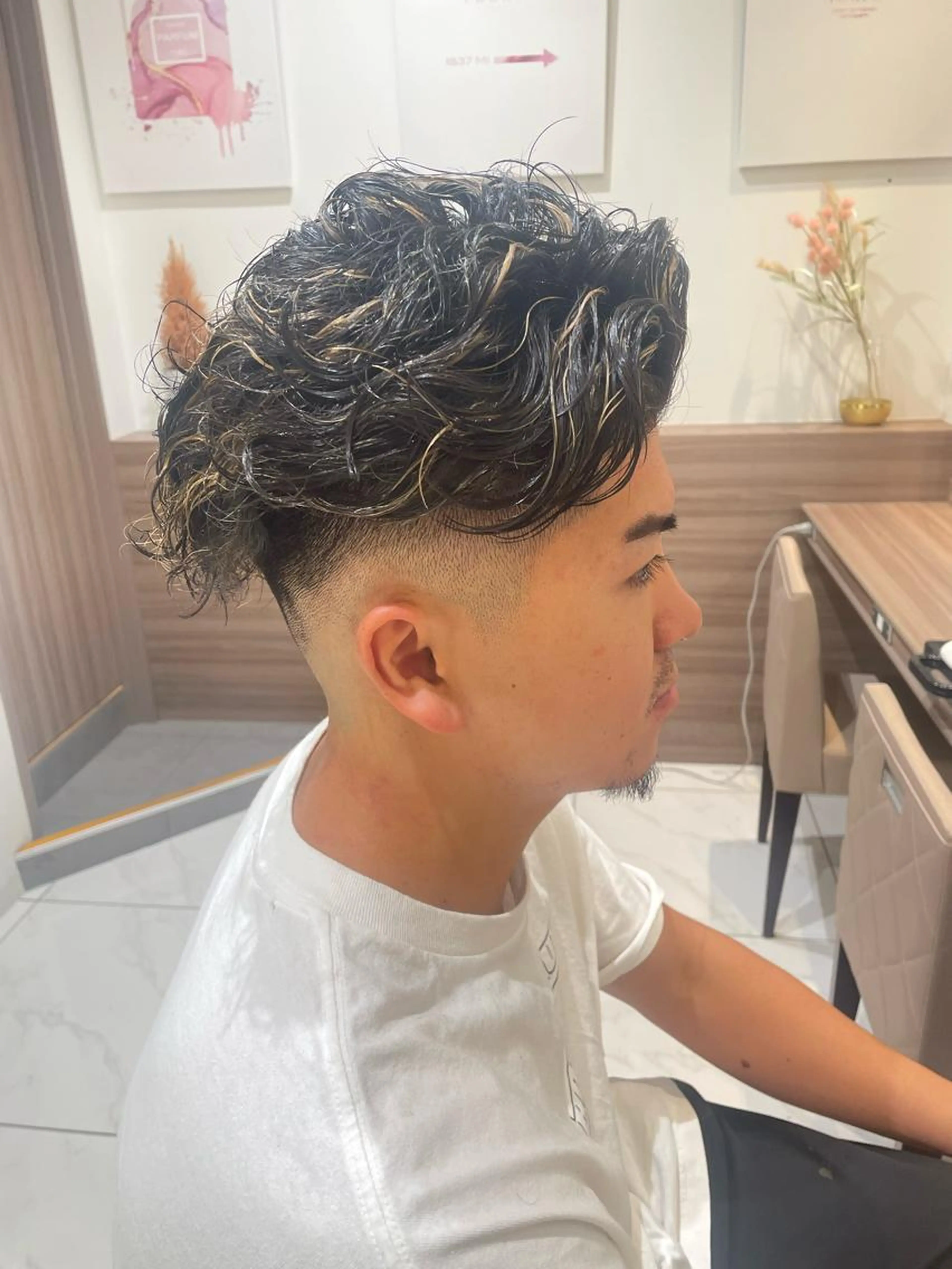 🌟新生活応援❗️♠️メンズカット+メッシュパーマ♠️🌟【カット+メッシュパーマ+2step treatment】🌸の写真