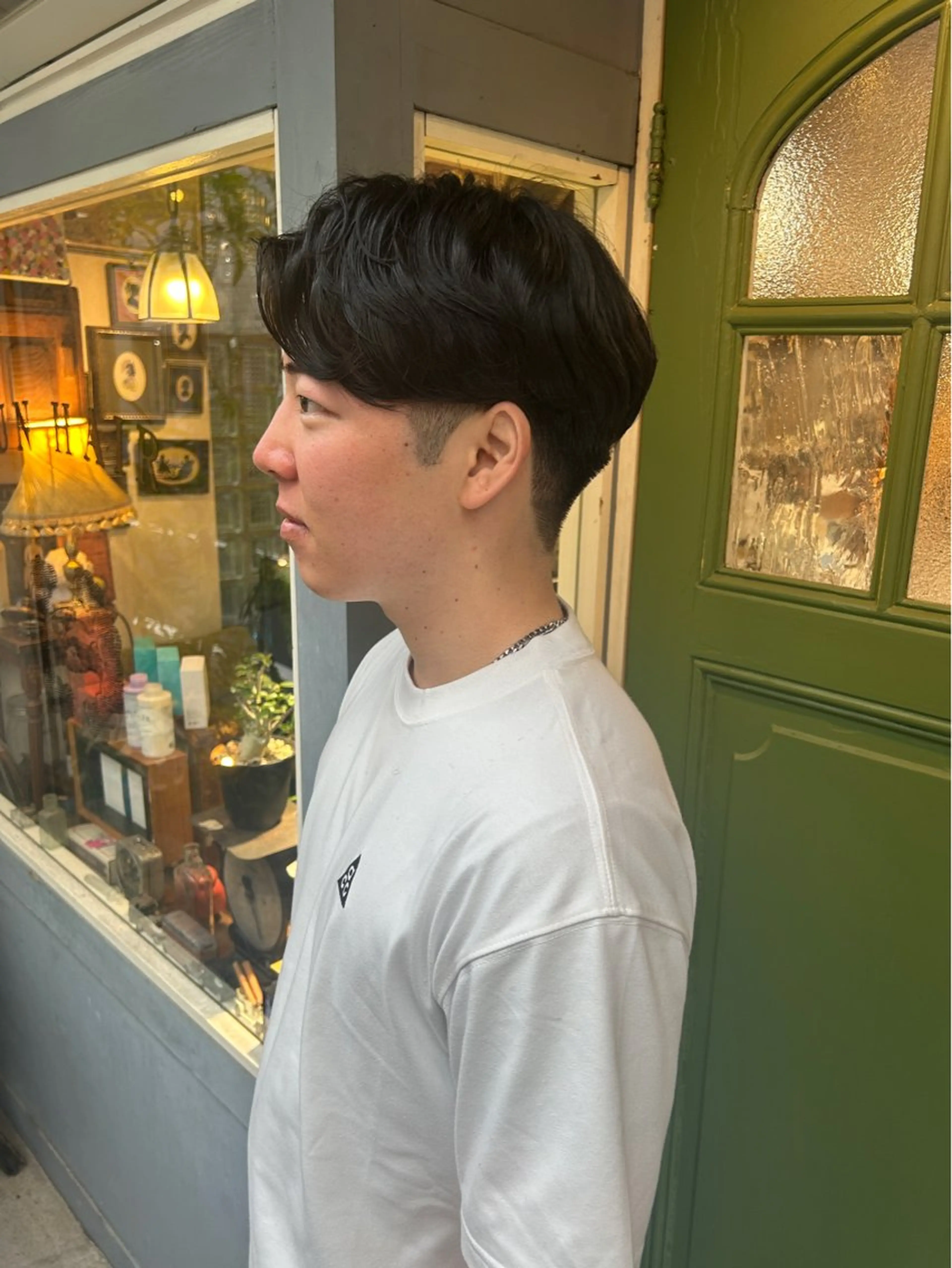 ショート パーマ メンズ メンズパーマ カット パーマ 清水千優/パーマ/透 明感カラー/メンズのヘアスタイル