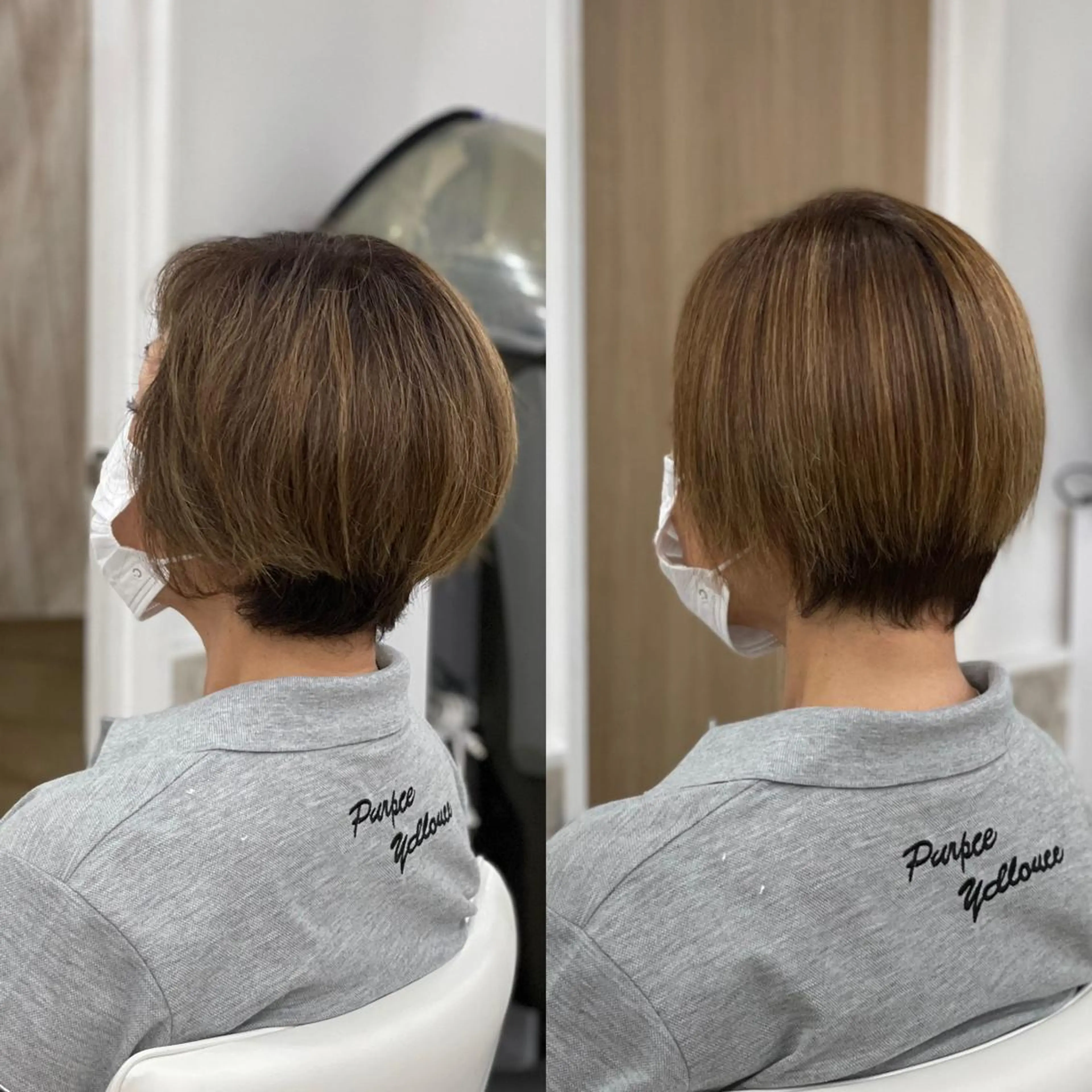 ショート カラー ハイライトカラー ハイライト 縮毛矯正 相武台ショート特化 💐川崎希💐のヘアスタイル