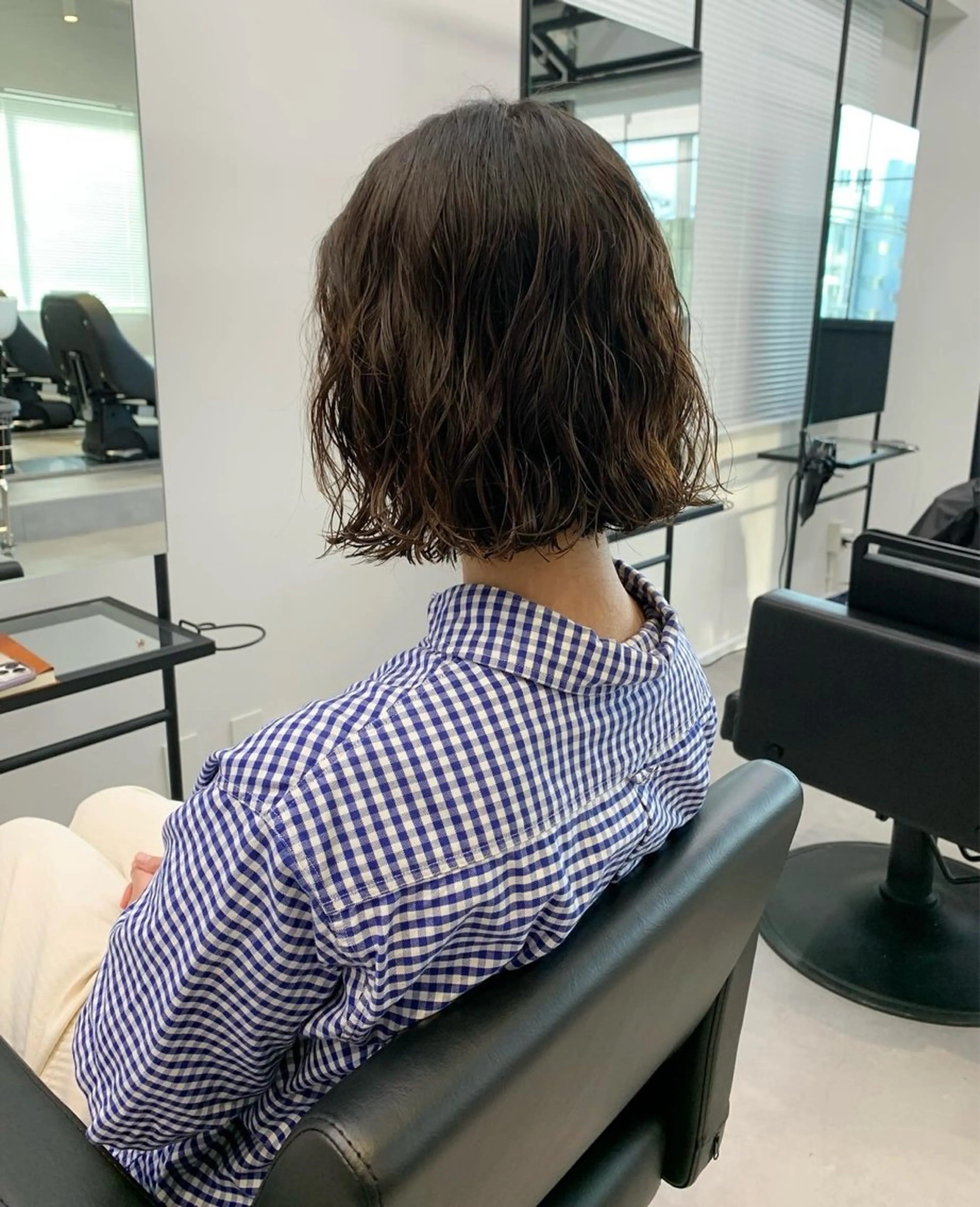 ミディアム パーマ カット パーマ 甲斐 千尋のヘアスタイル