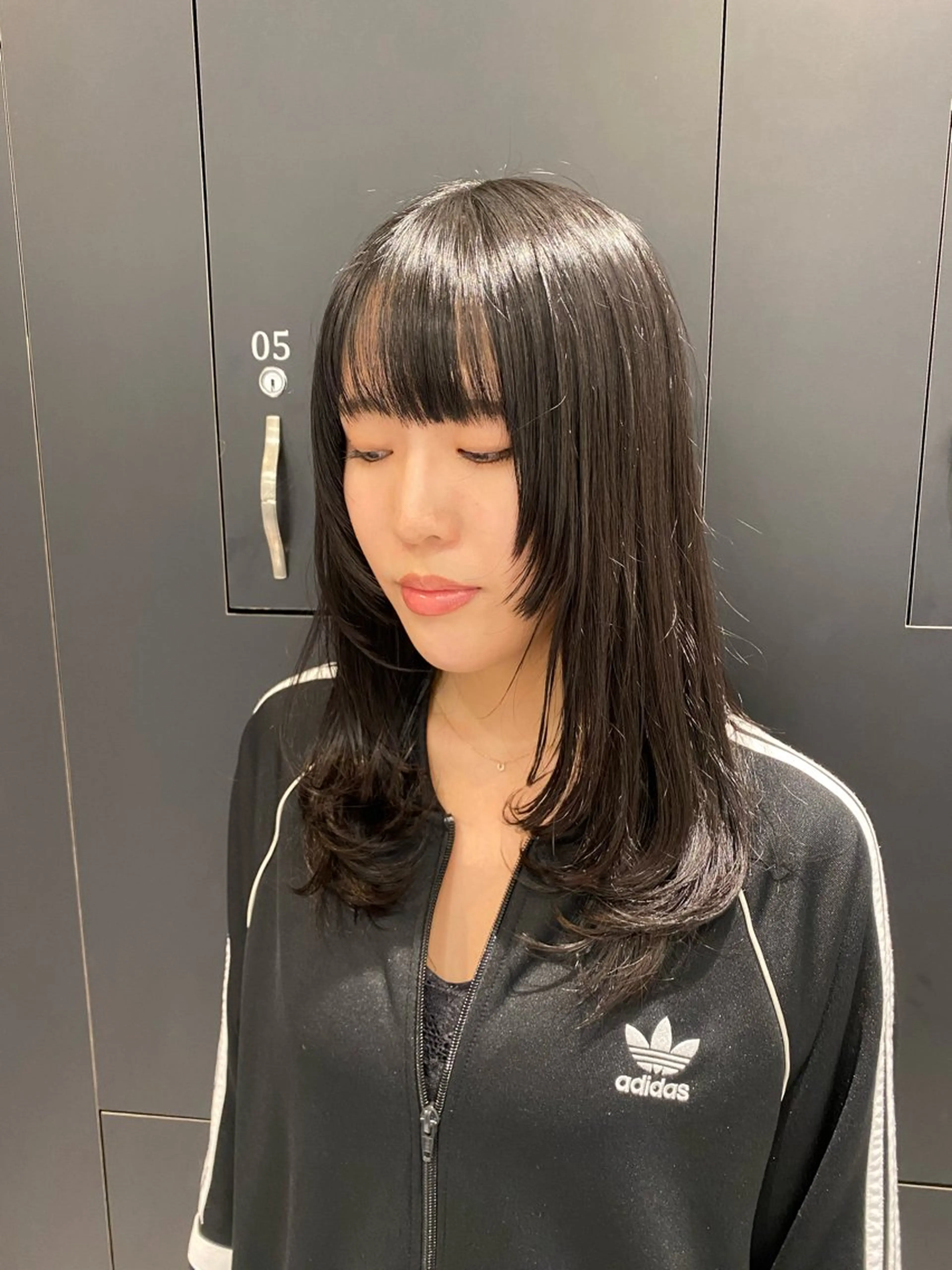 ミディアム カラー カット ヘアカラー トリートメント 髪質改善水素TR× レイヤーカット/熊澤のヘアスタイル