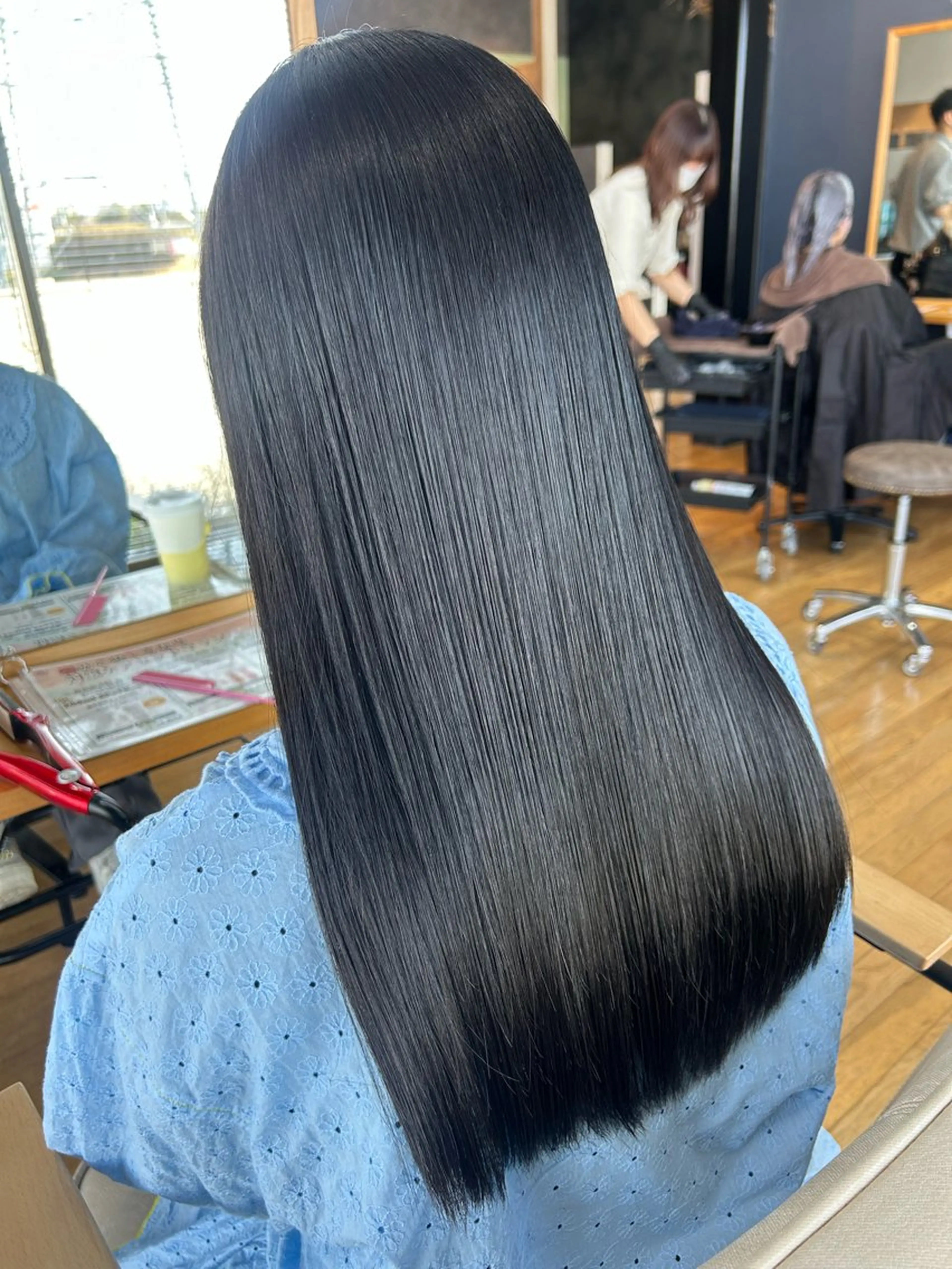 ロング ヘアカラー トリートメント レディース特化/ 前橋/よしかわあんみのヘアスタイル