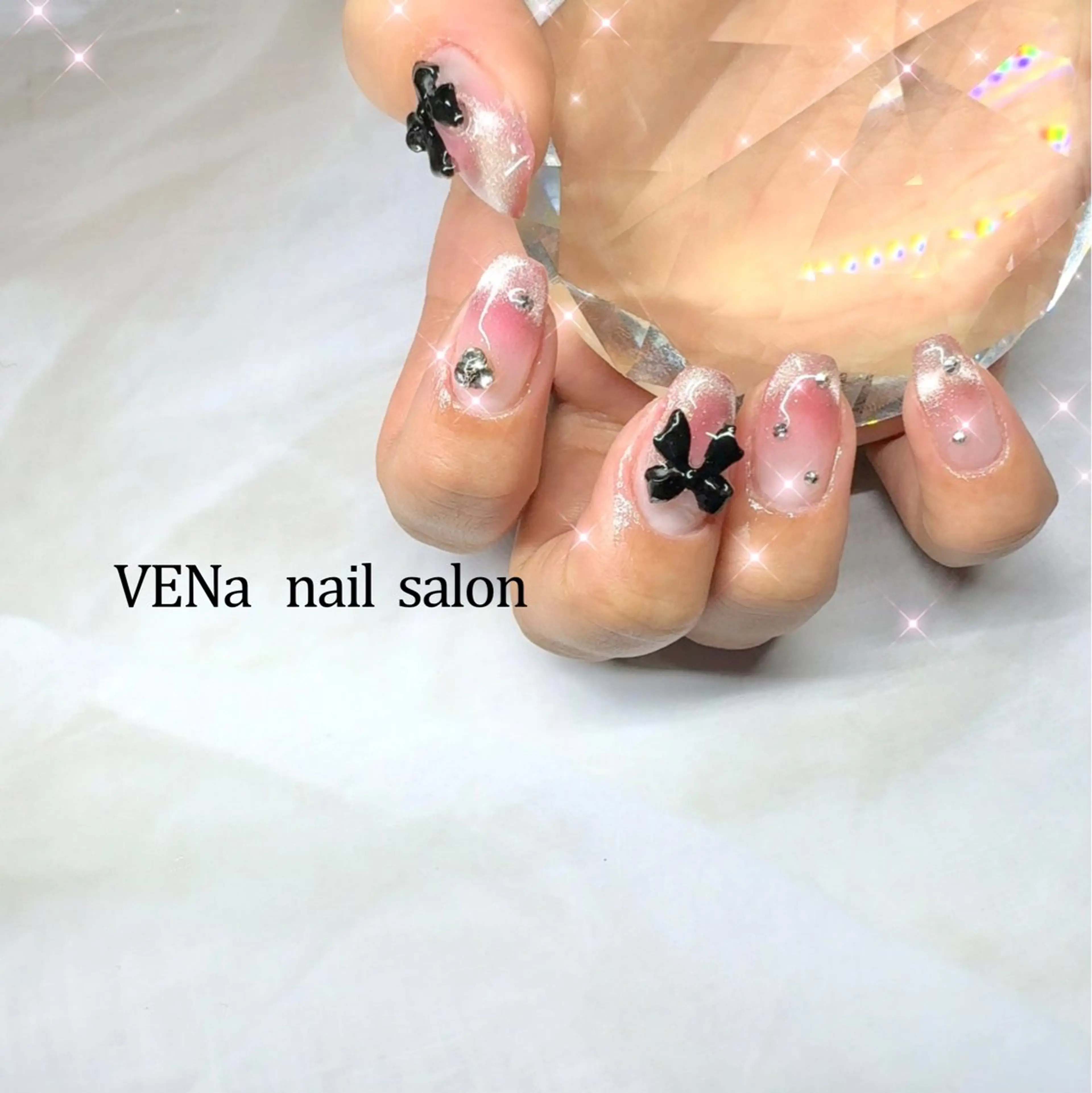 ネイル チークネイル フレンチネイル マグネットネイル マグネットフレンチ VENa eye＆ nail salonのネイルデザイン