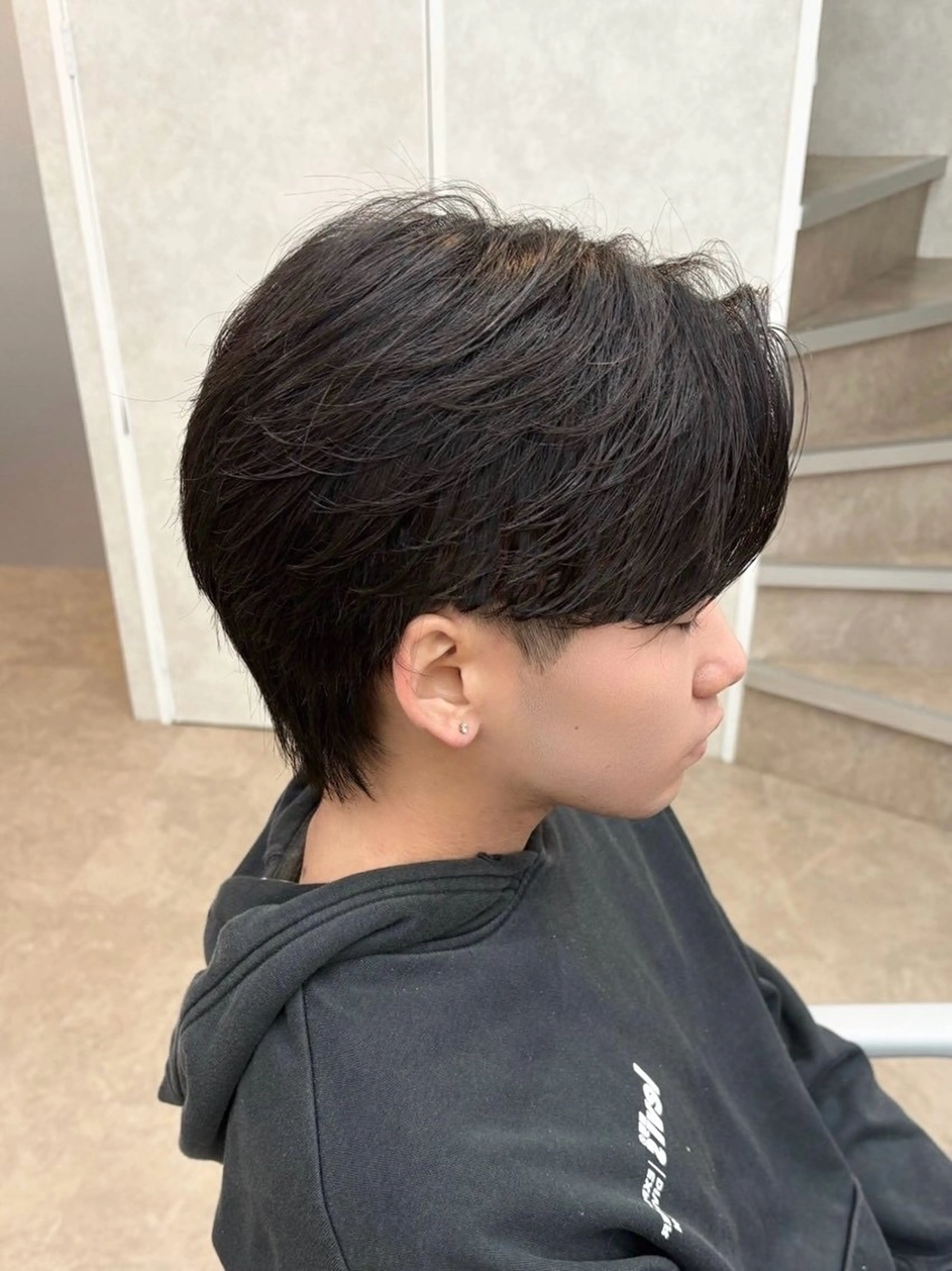 メンズ ニュアンスパーマ🌀 毛流れ🩶イザベラのヘアスタイル