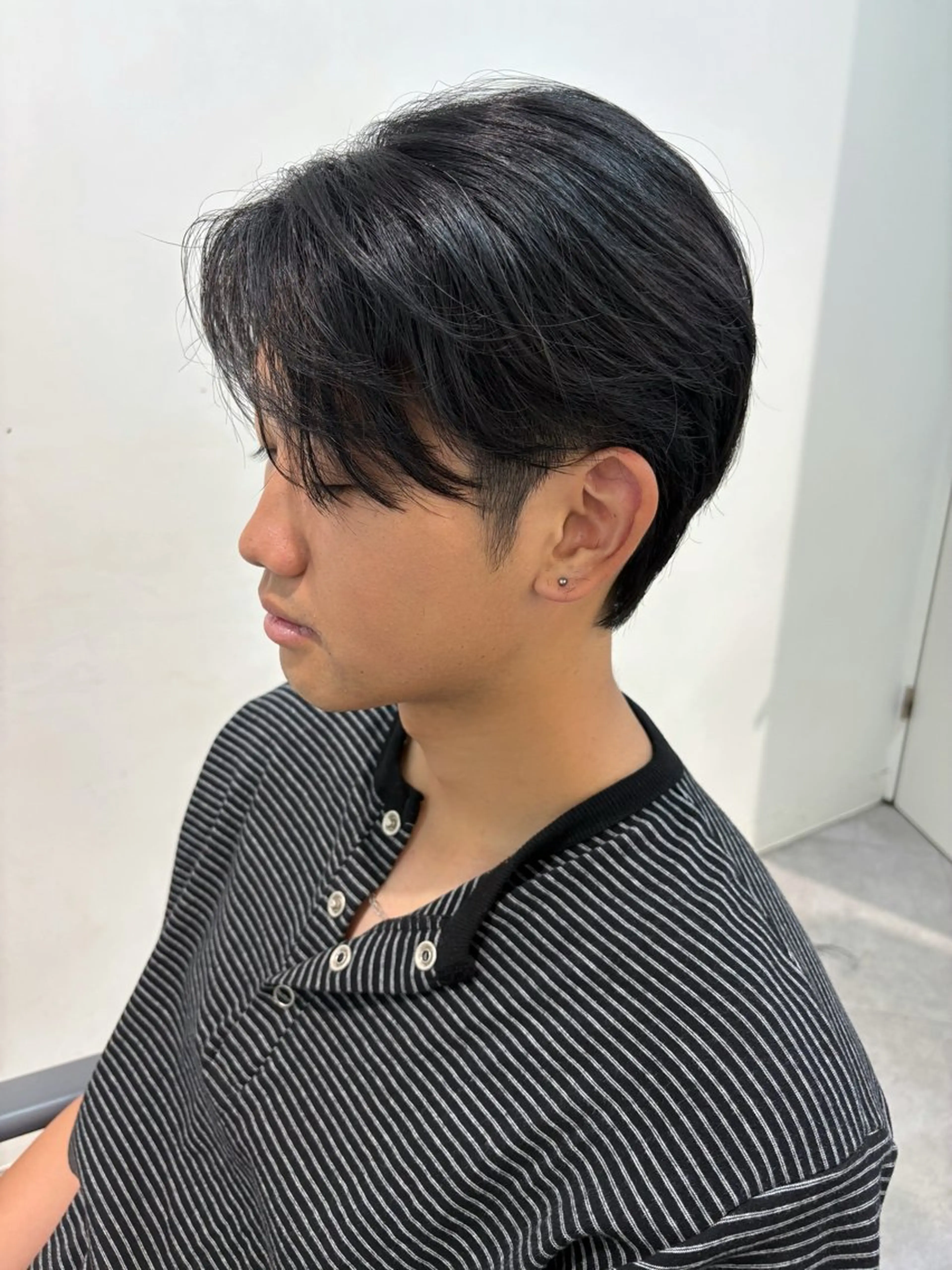 メンズ センターパート ‎しゅり🇰🇷 日韓MIXメンズヘアのヘアスタイル