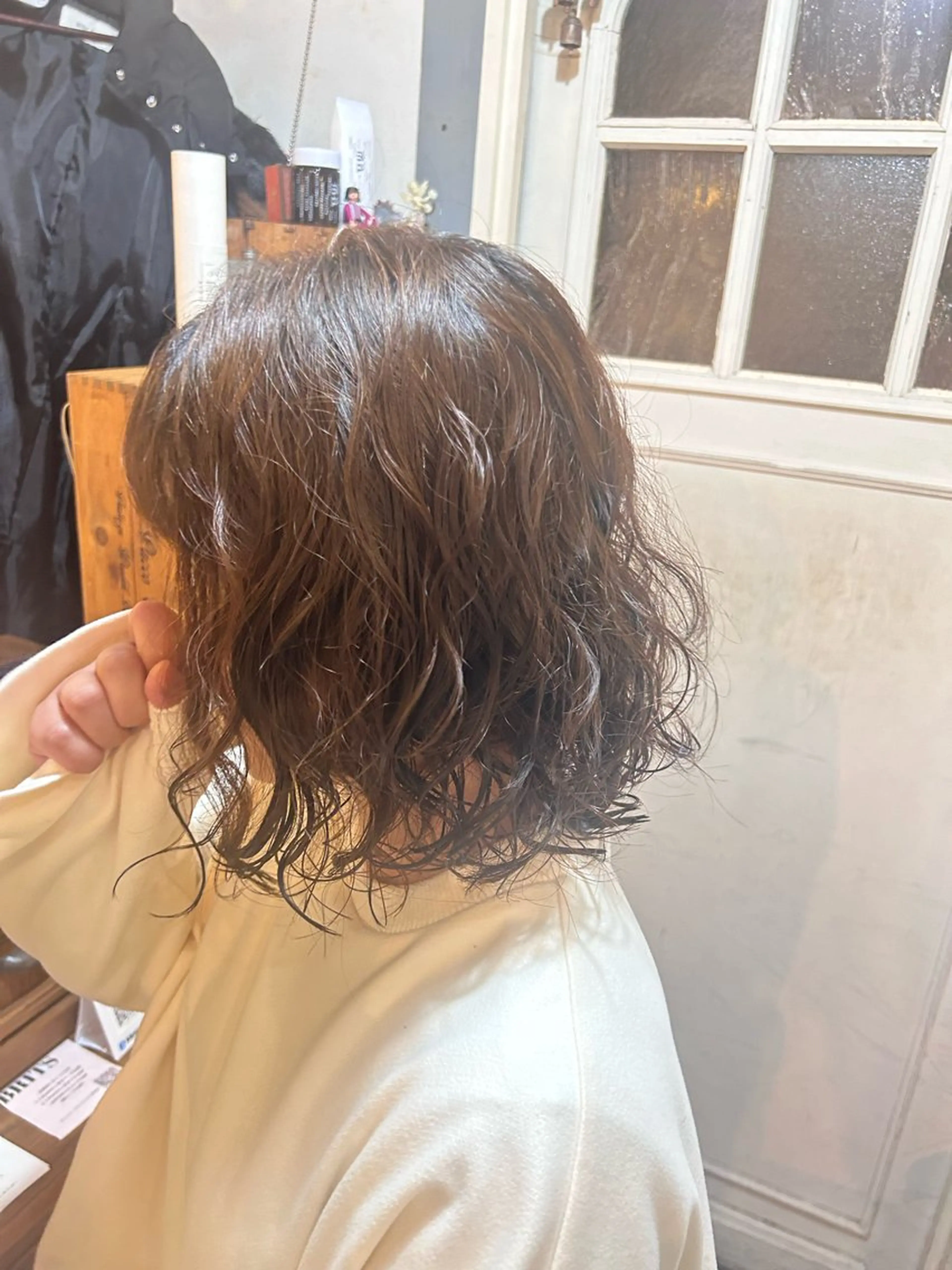 ショート パーマ カット パーマ トリートメント 清水千優/パーマ/透 明感カラー/メンズのヘアスタイル