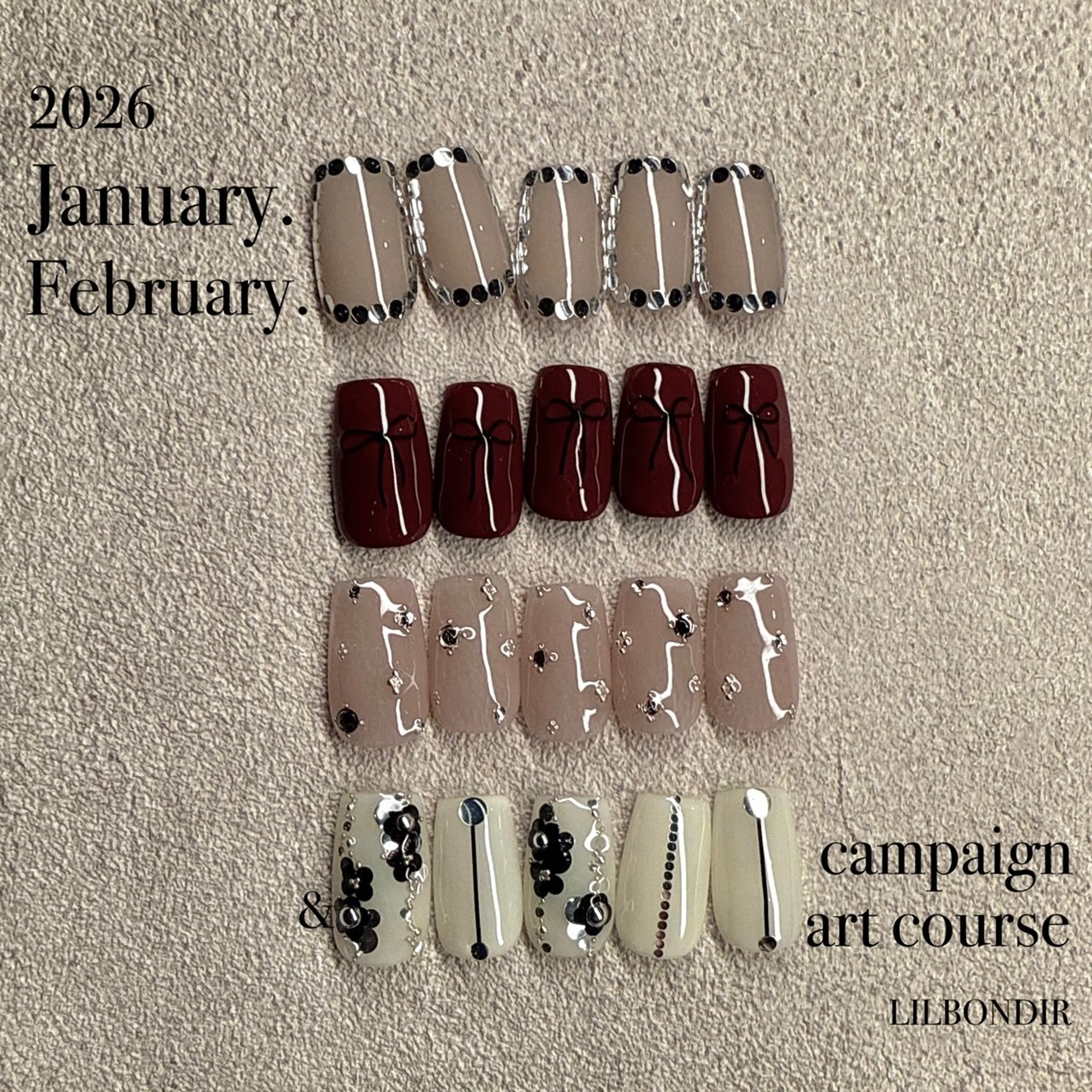 【1.2月限定🤍】ハンド定額アートコース 通常価格より最大¥2200off ✳︎✳︎✳︎ オフケア込みの写真